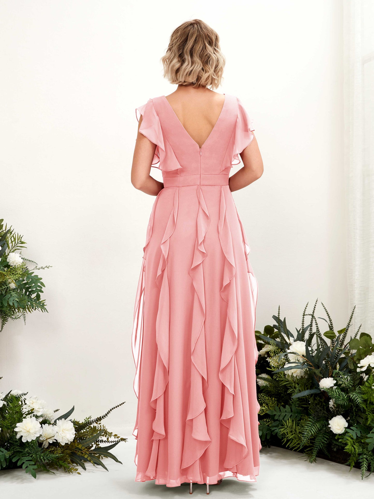 Cynthia Ballet Pink Sleeveless Maxi Dress