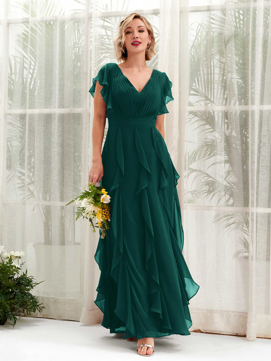 Cynthia Dark Emerald Sleeveless Maxi Dress