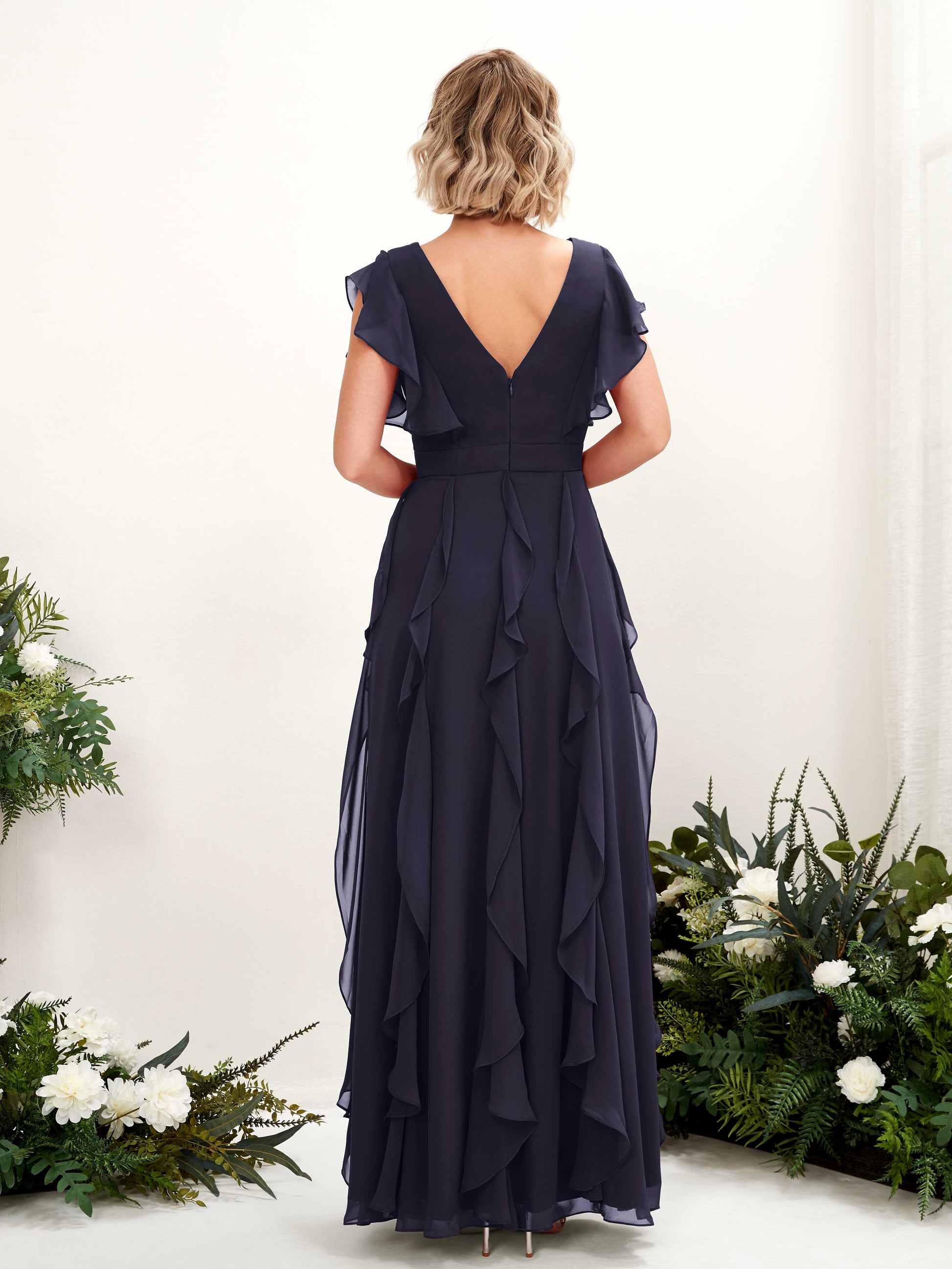 Cynthia Dark Navy Sleeveless Maxi Dress