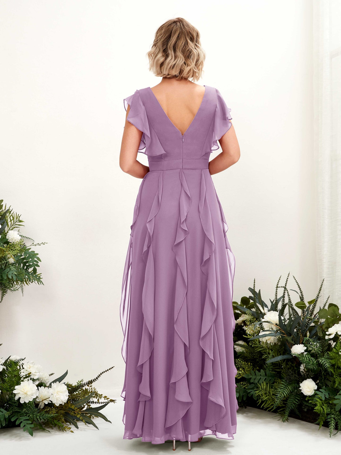 Cynthia Orchid Mist Sleeveless Maxi Dress