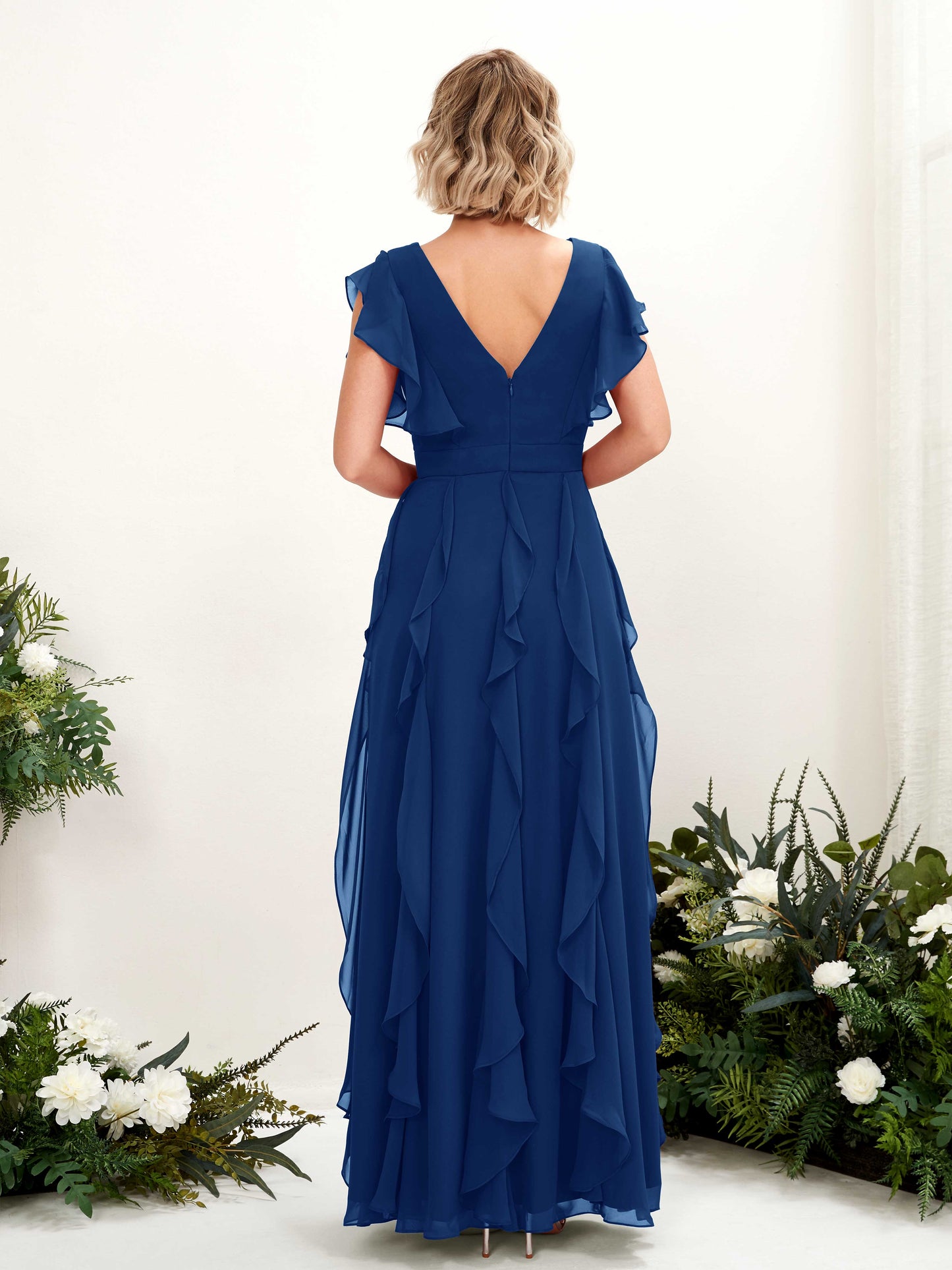 Cynthia Royal Blue Sleeveless Maxi Dress