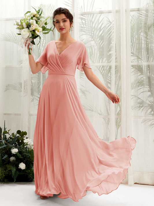 Daphne Champagne Rose Maxi Dress