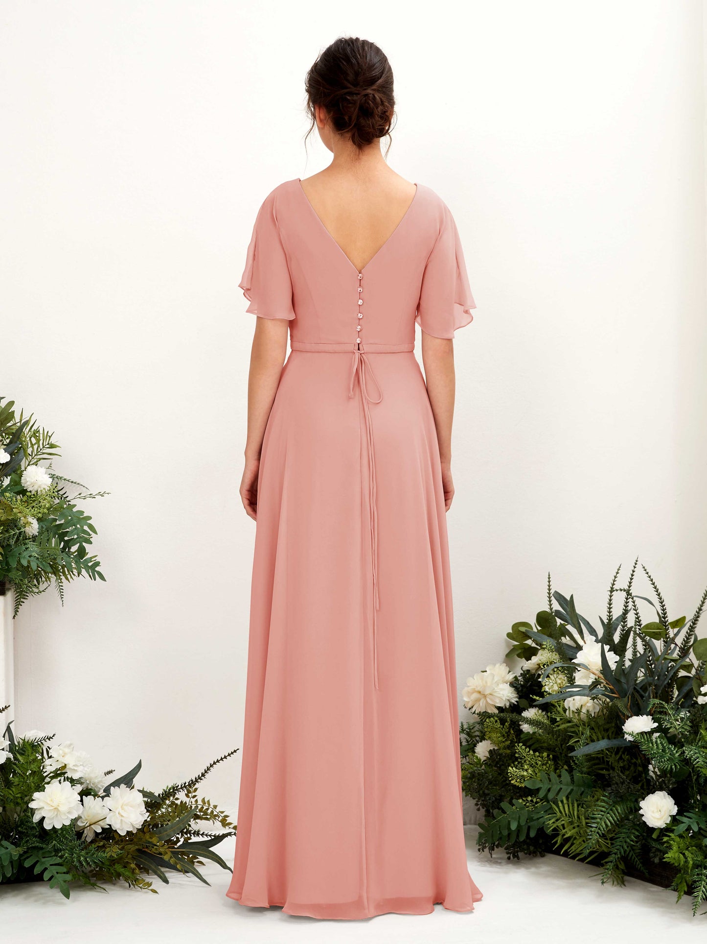 Daphne Champagne Rose Maxi Dress