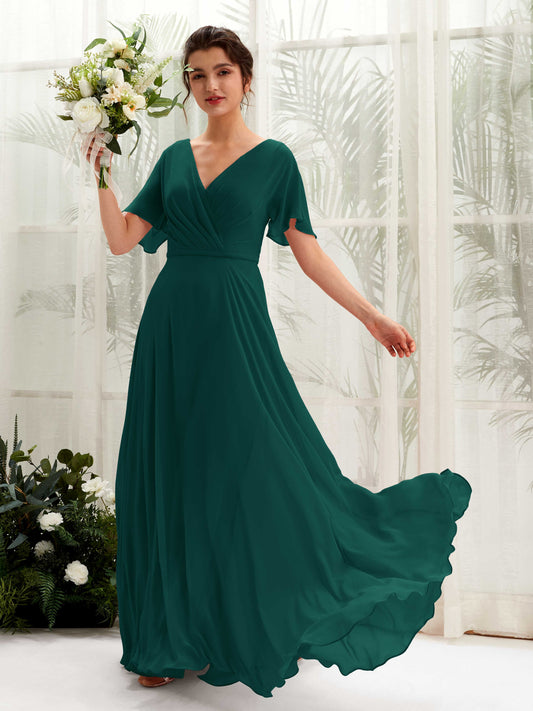 Daphne Dark Emerald Maxi Dress