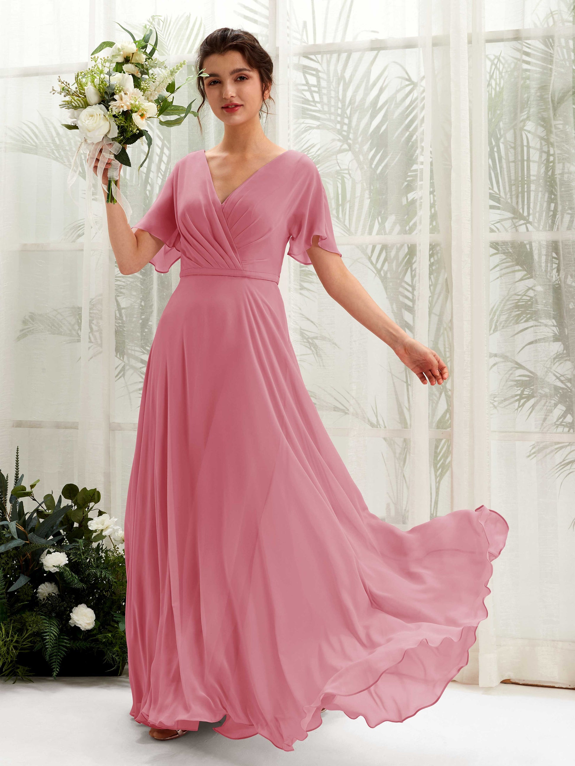 Daphne Desert Rose Maxi Dress