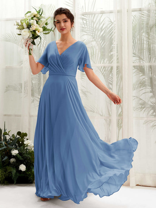 Daphne Dusty Blue Maxi Dress