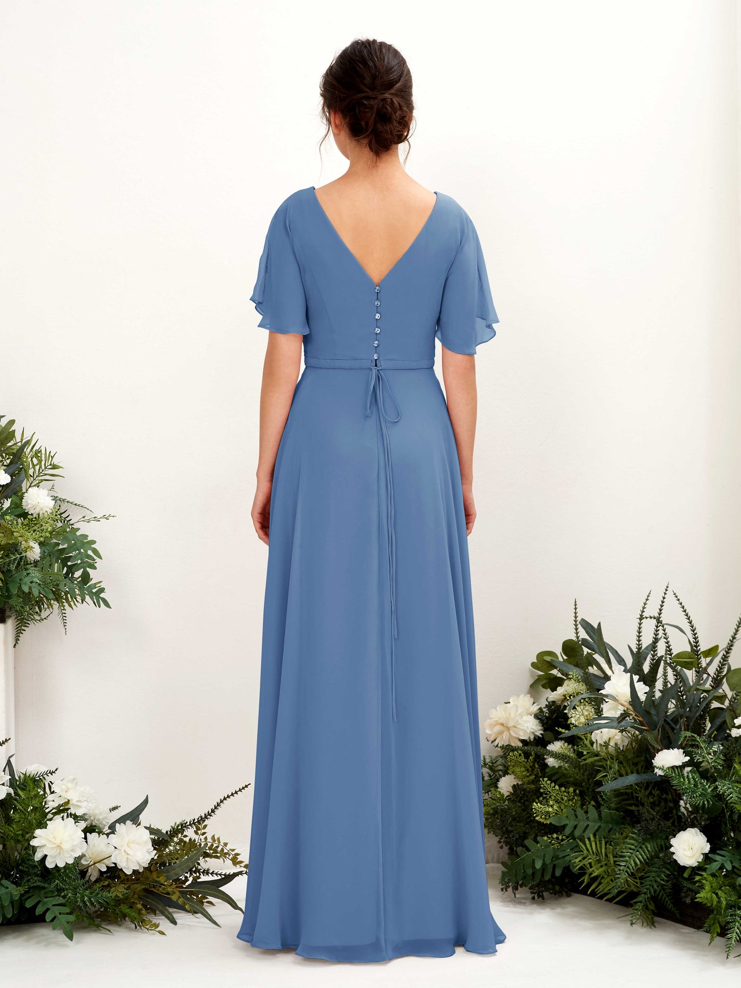 Daphne Dusty Blue Maxi Dress