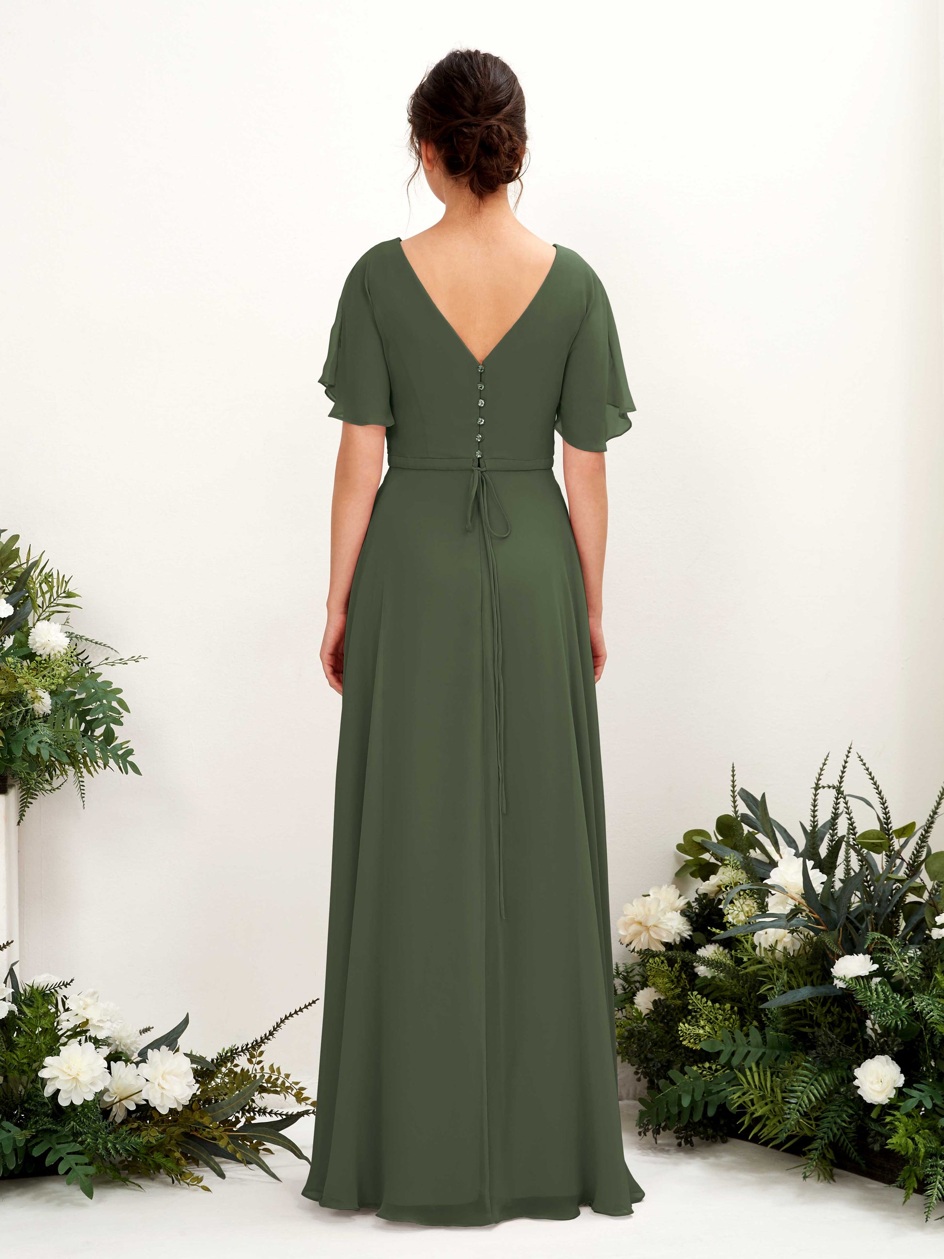 Daphne Martini Olive Maxi Dress