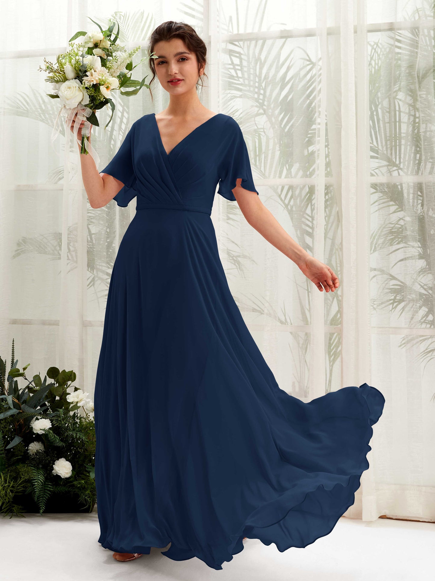 Daphne Navy Maxi Dress