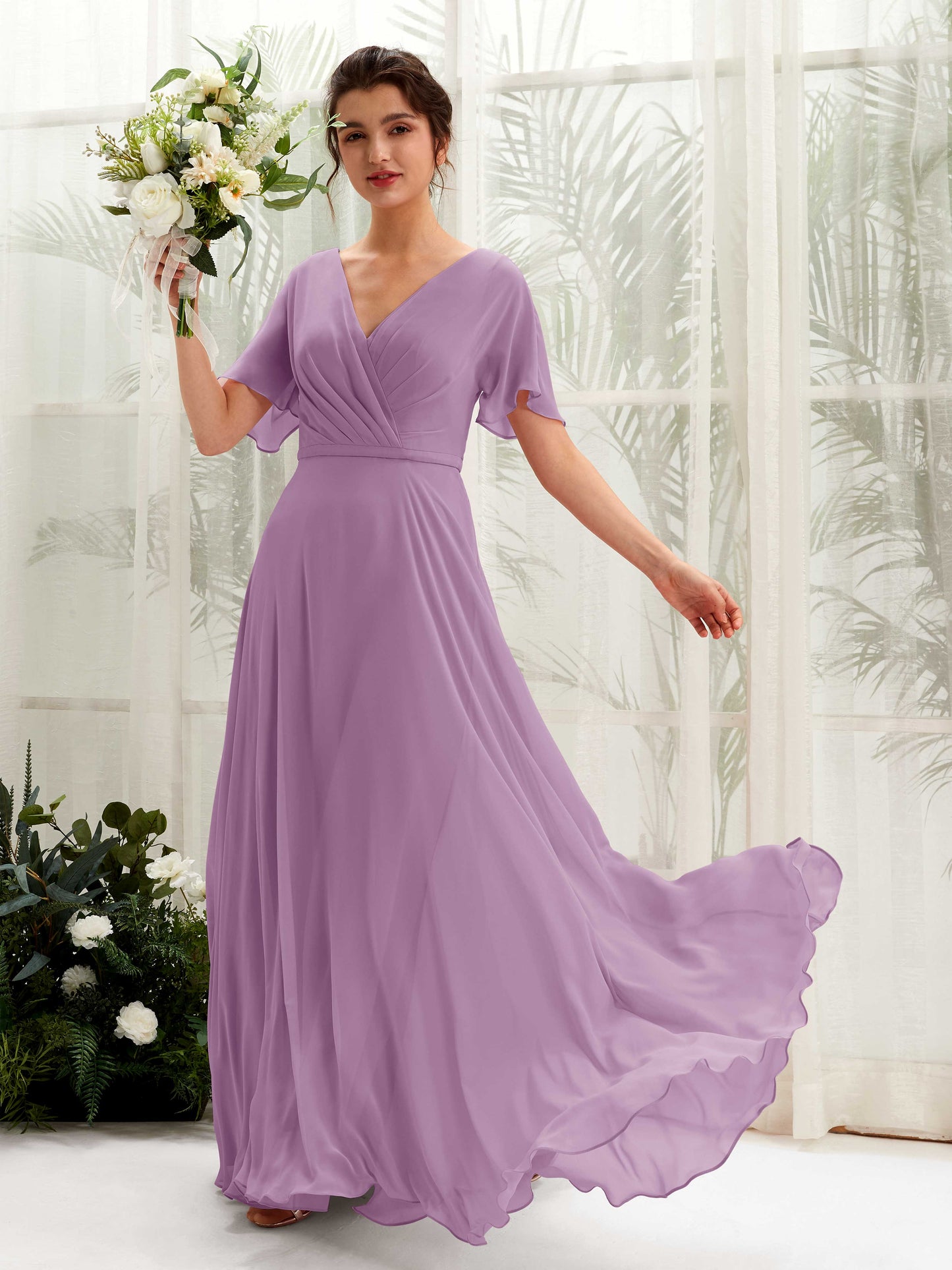 Daphne Orchid Mist Maxi Dress