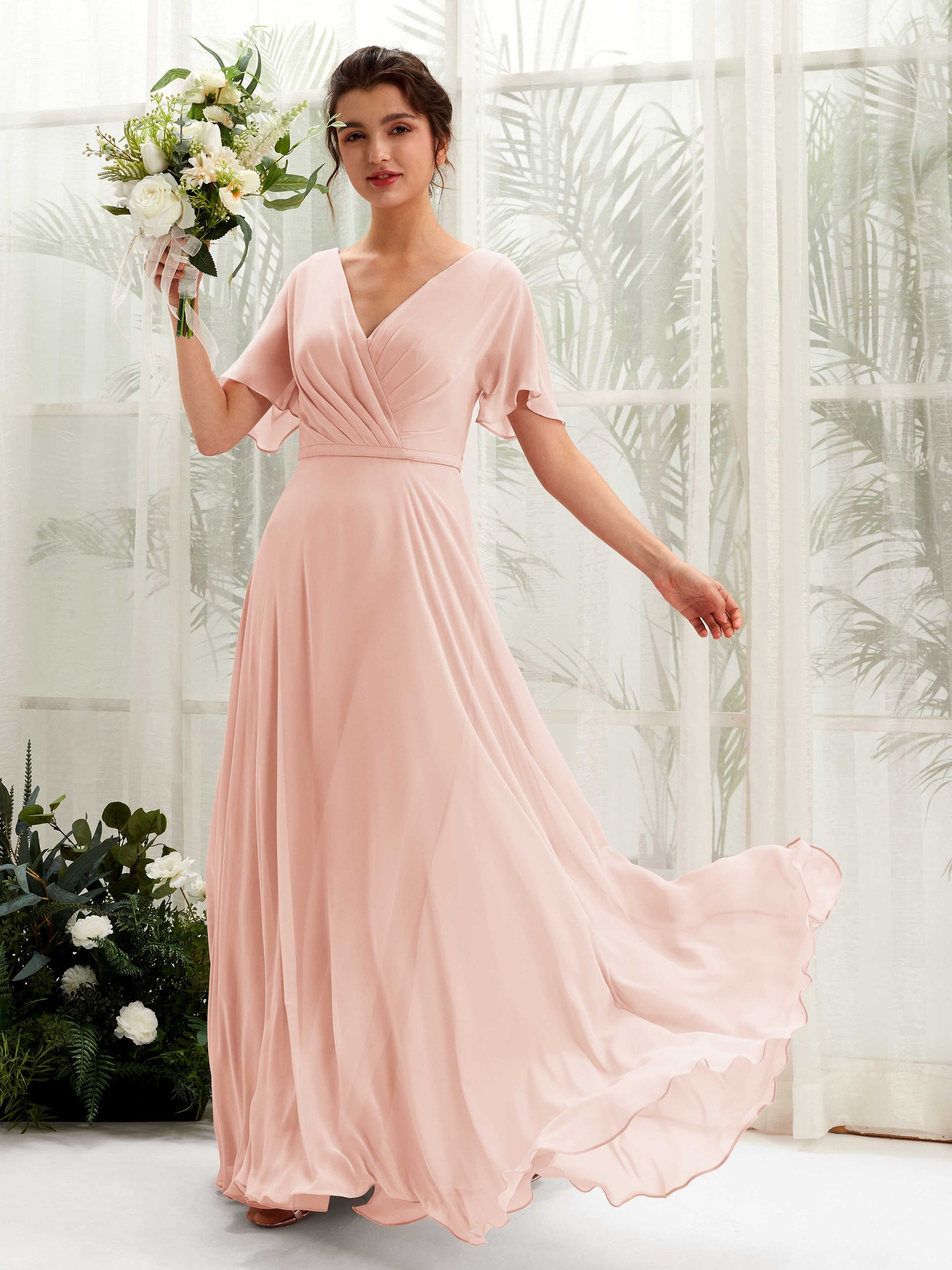 Daphne Pearl Pink Maxi Dress