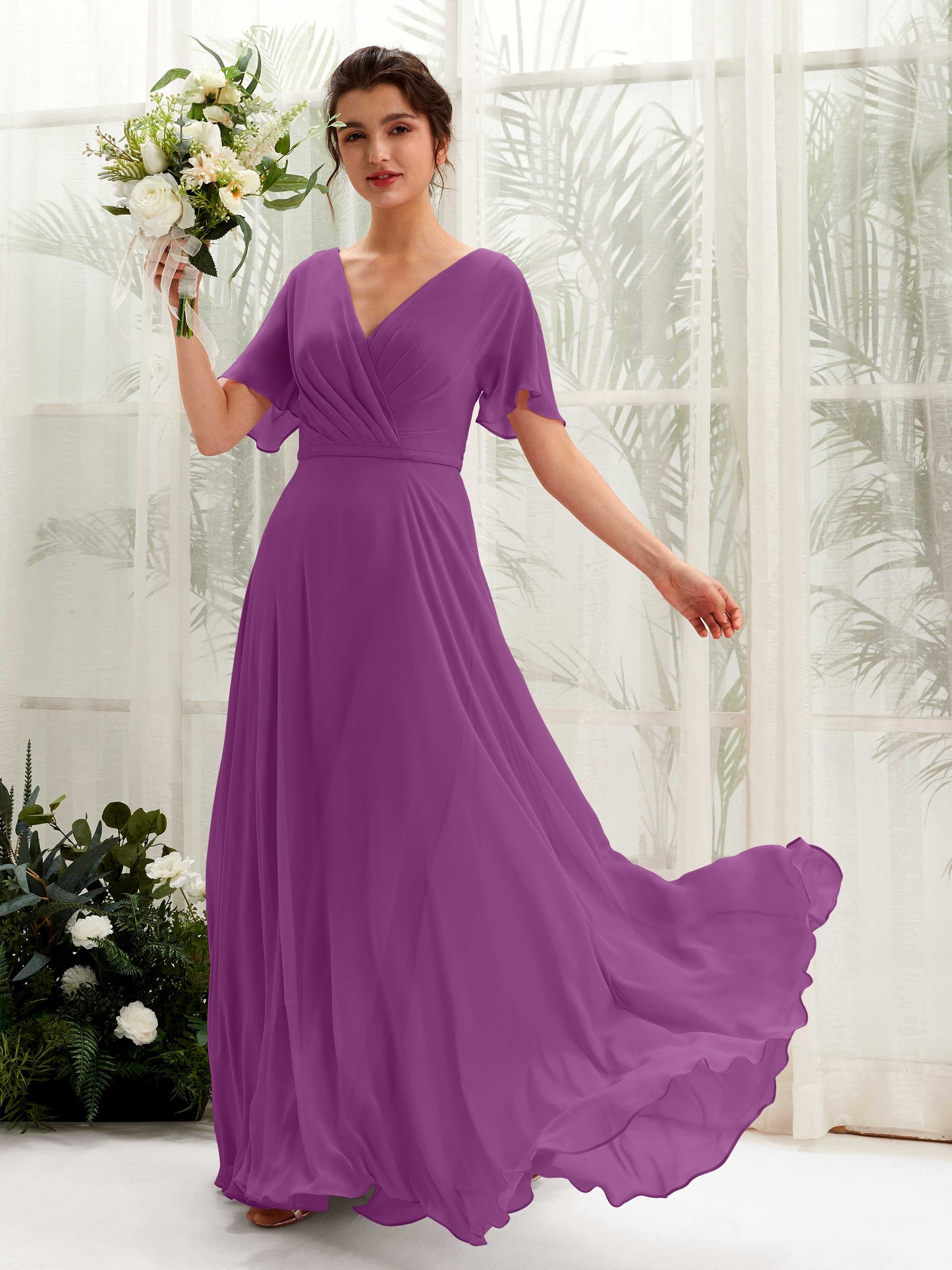 Daphne Purple Maxi Dress