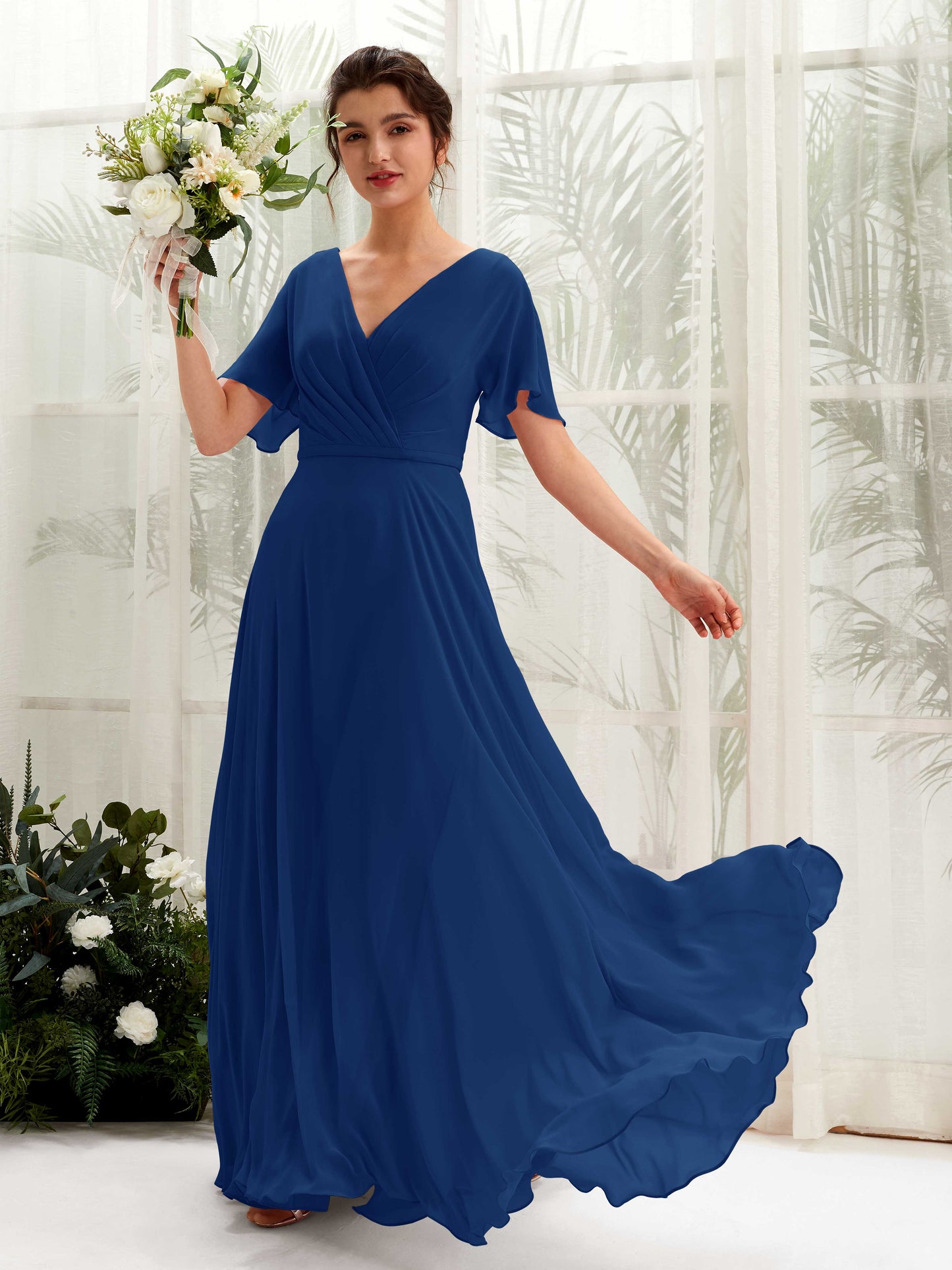 Daphne Royal Blue Maxi Dress