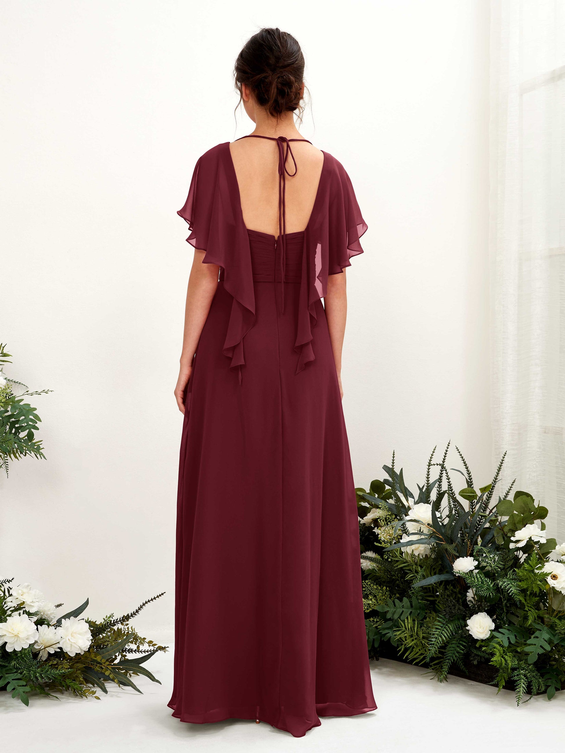 Darlene Burgundy Maxi Dress