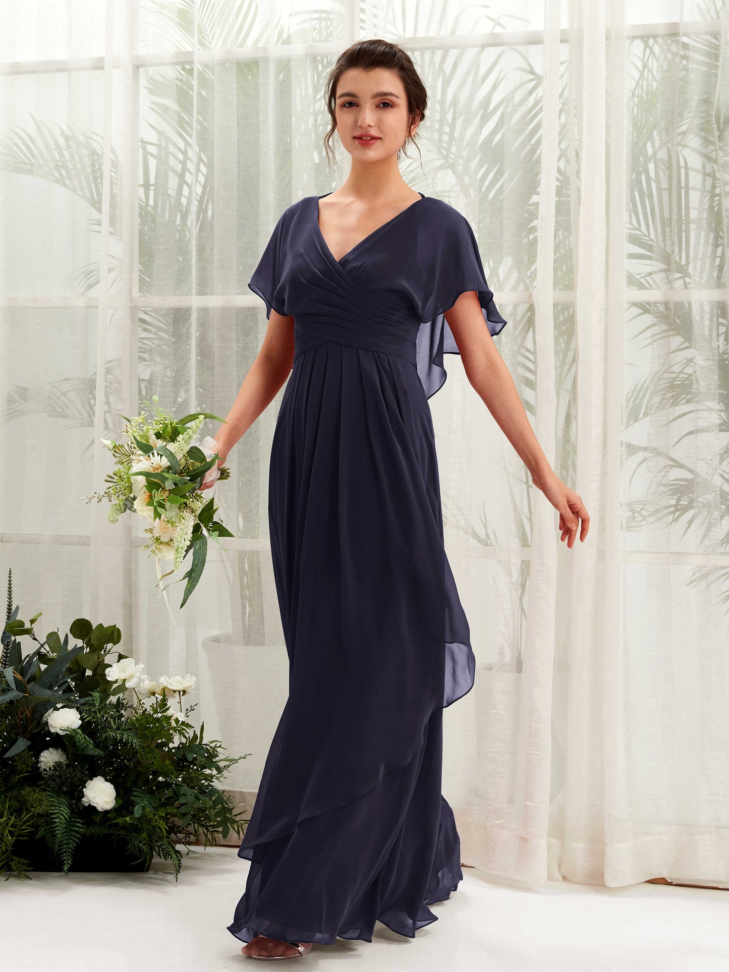 Darlene Dark Navy Maxi Dress