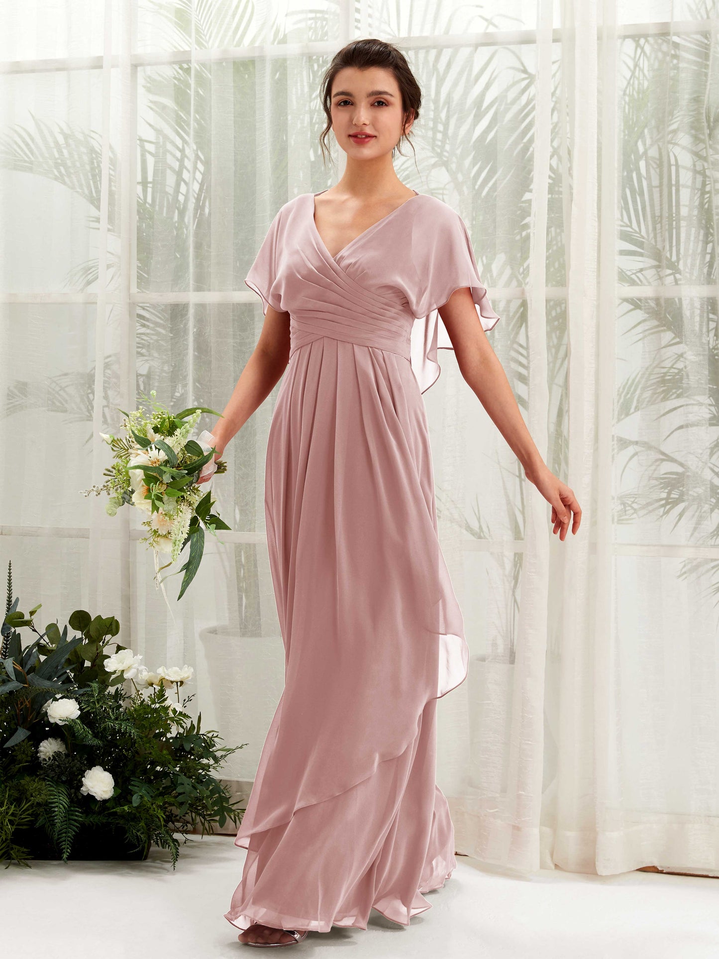 Darlene Dusty Rose Maxi Dress