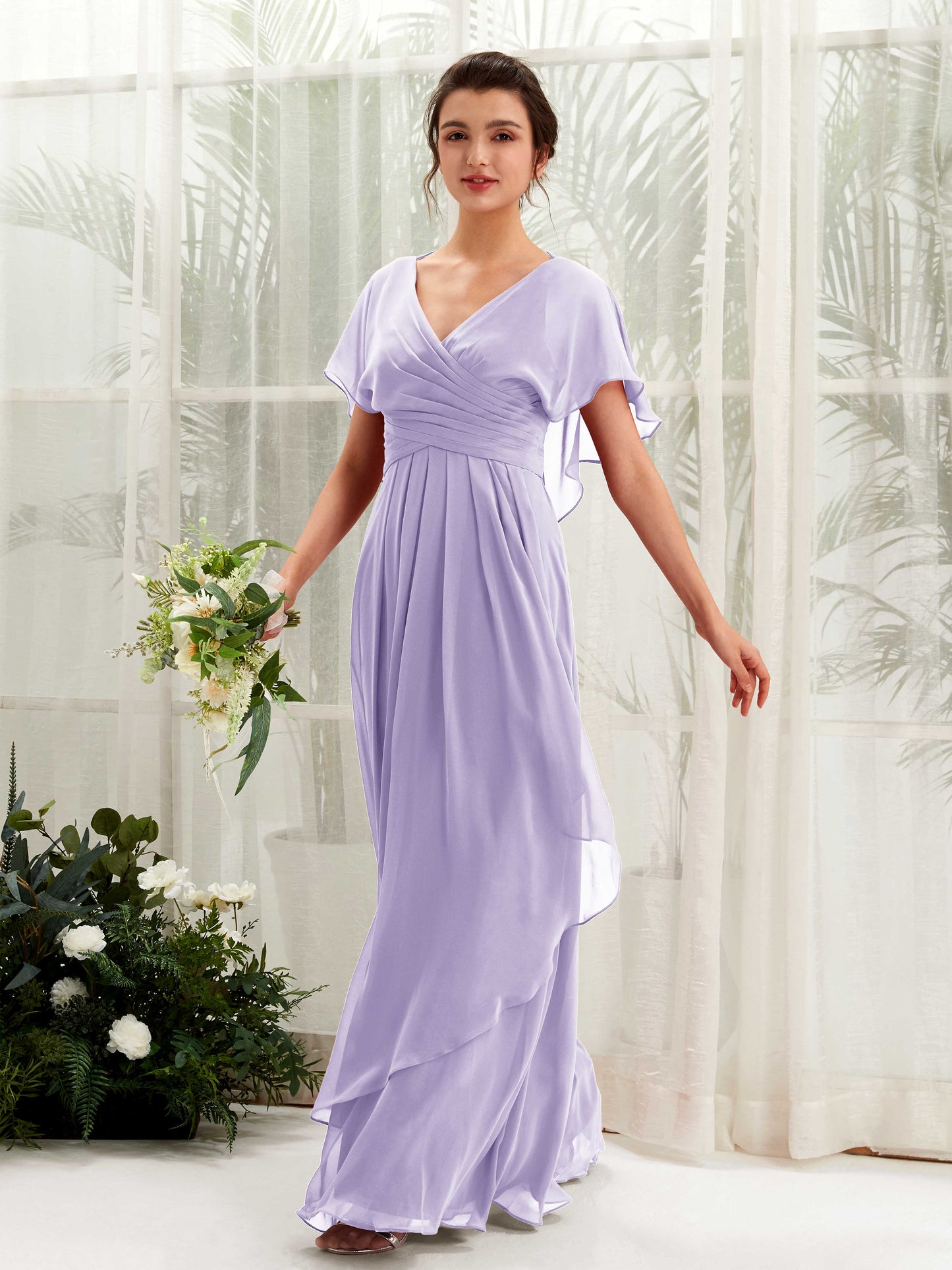 Darlene Lilac Maxi Dress