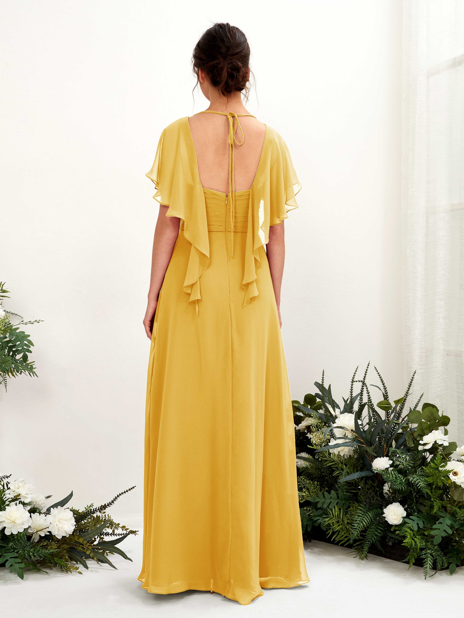 Darlene Mustard Yellow Maxi Dress