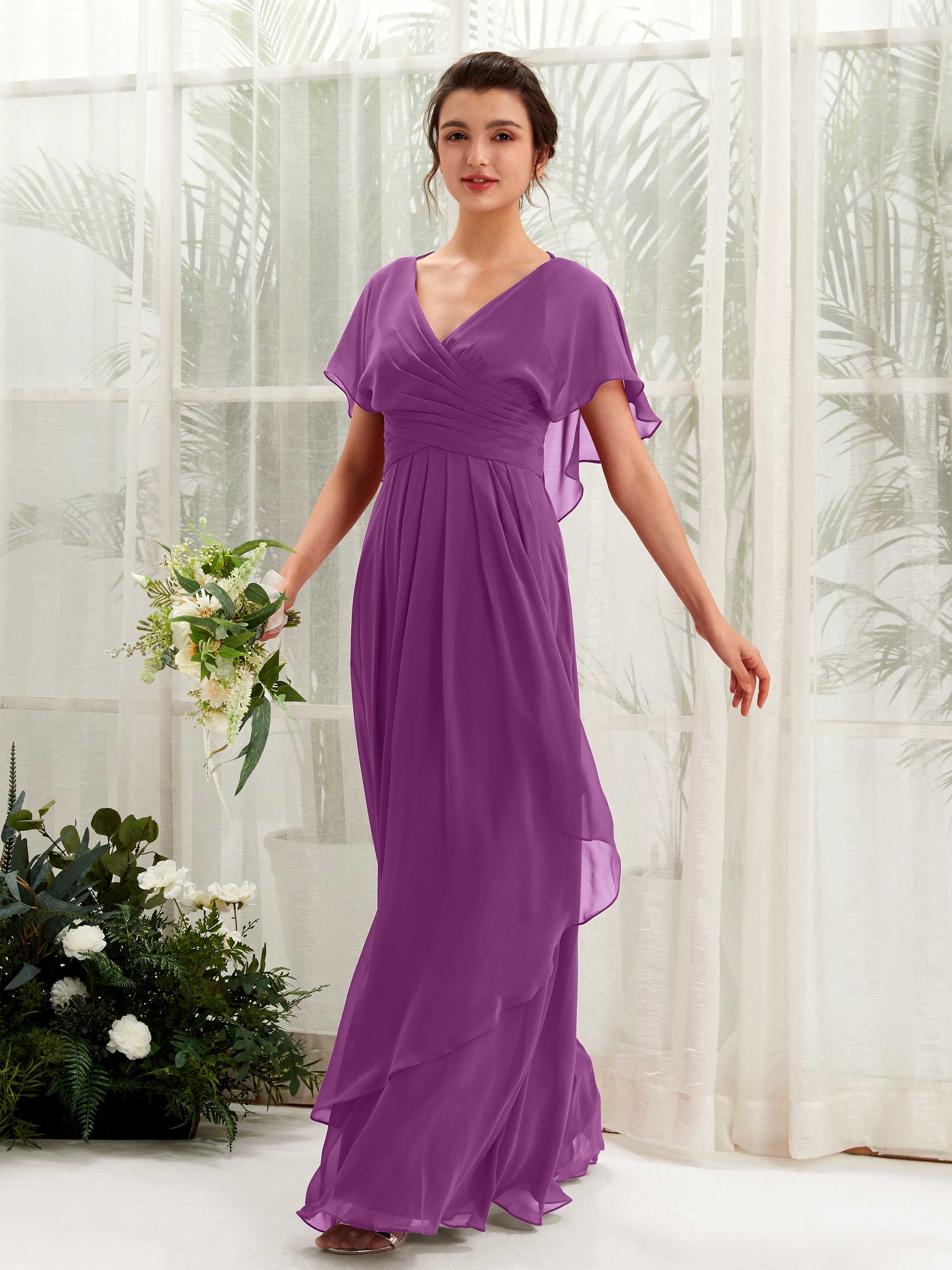 Darlene Purple Maxi Dress