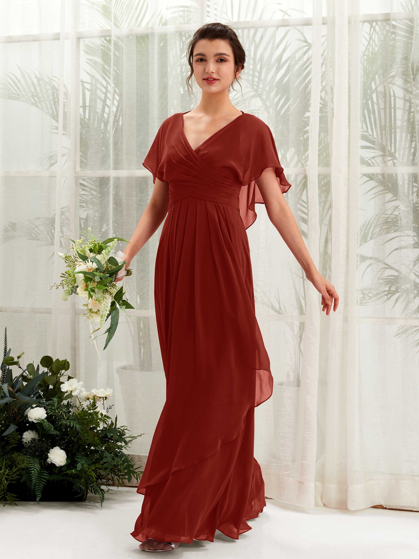 Darlene Rust Maxi Dress