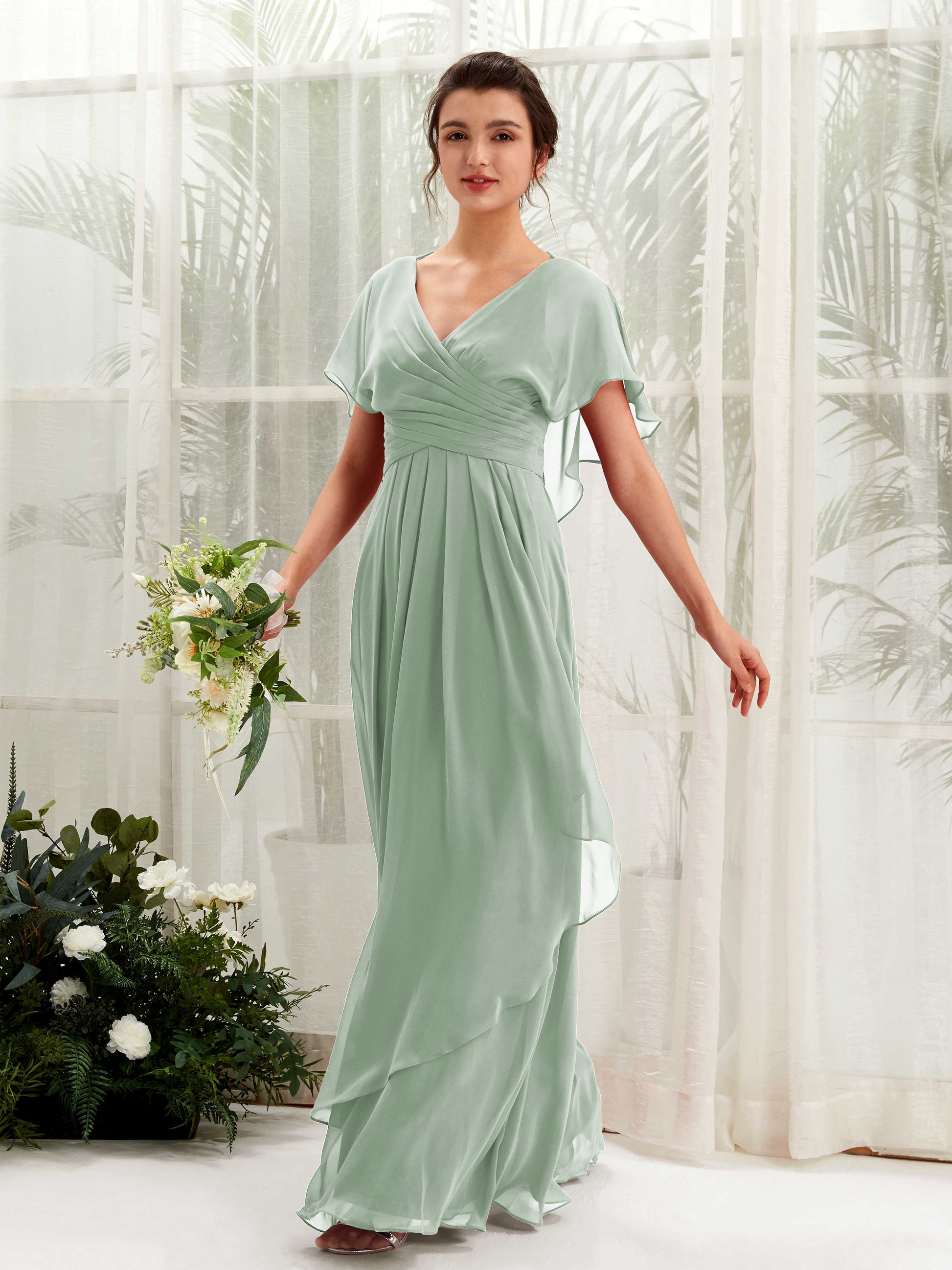 Darlene Sage Green Maxi Dress