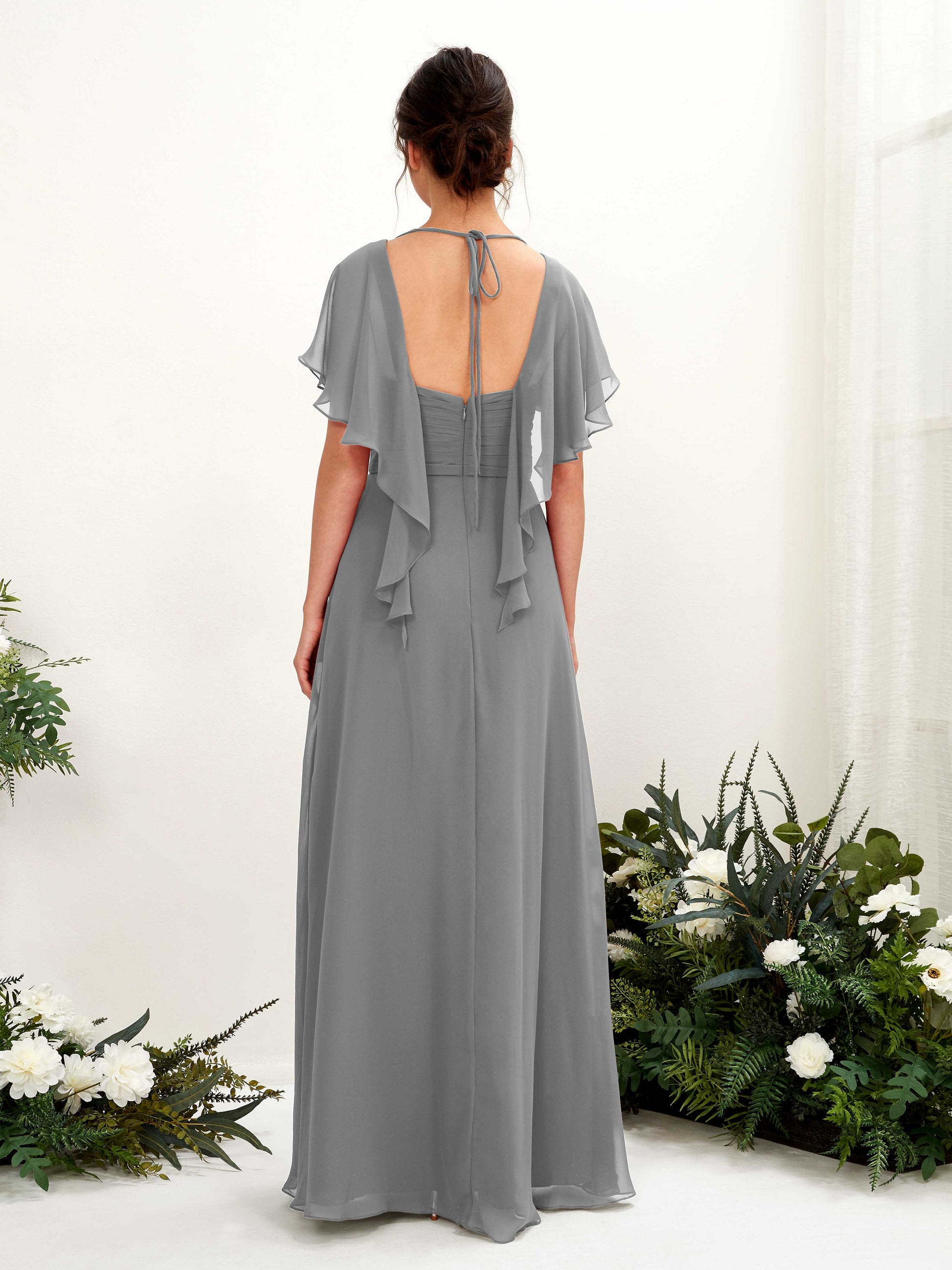 Darlene Steel Gray Maxi Dress