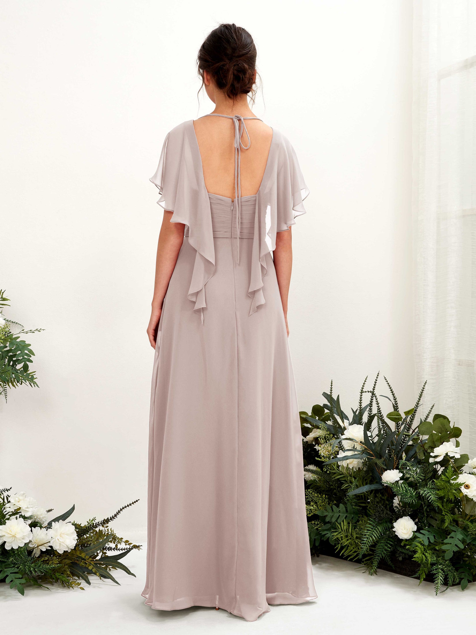 Darlene Taupe Maxi Dress