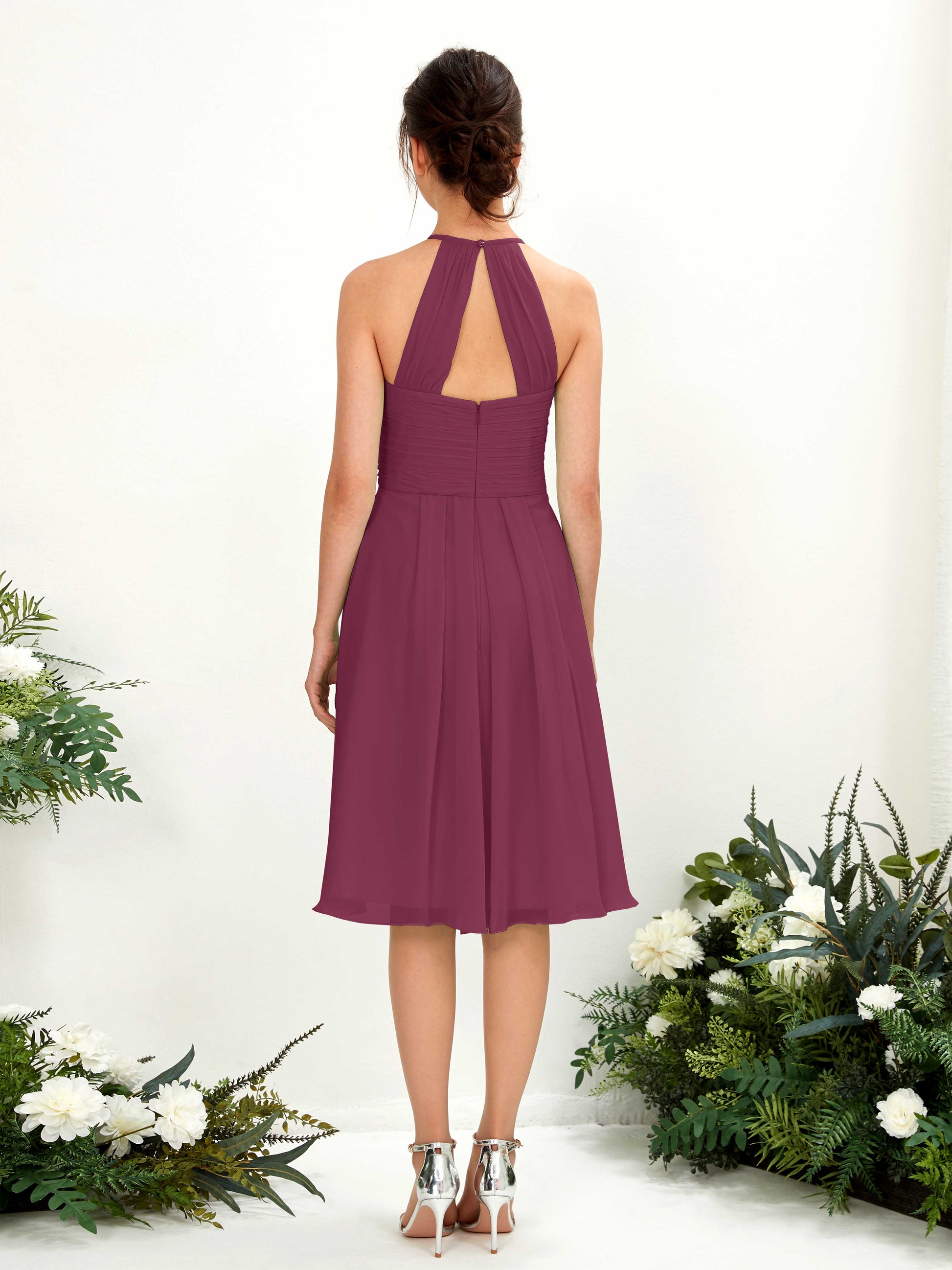 Davina Chianti Halter Midi Dress