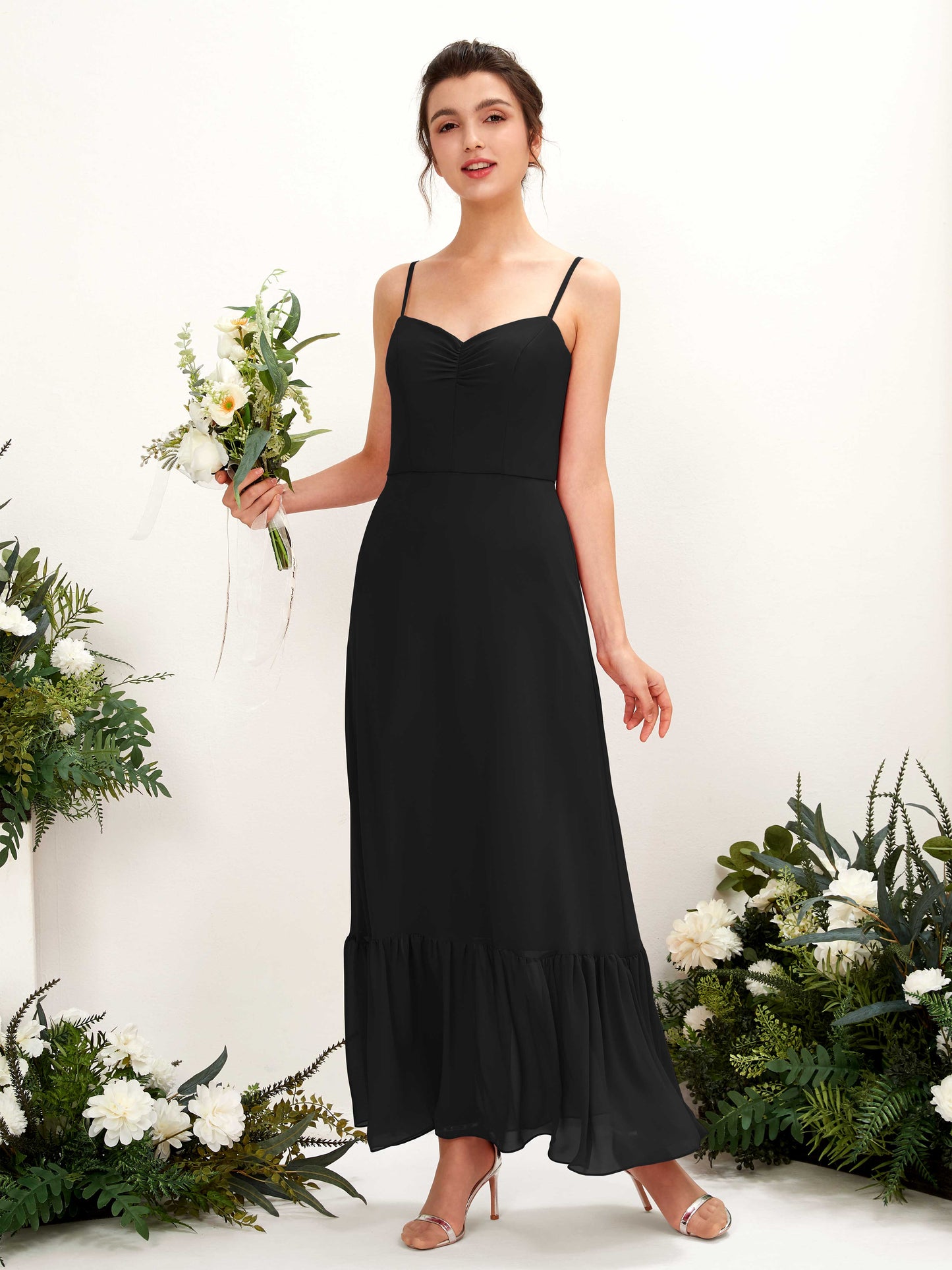 Delia Black Sleeveless Maxi Dress