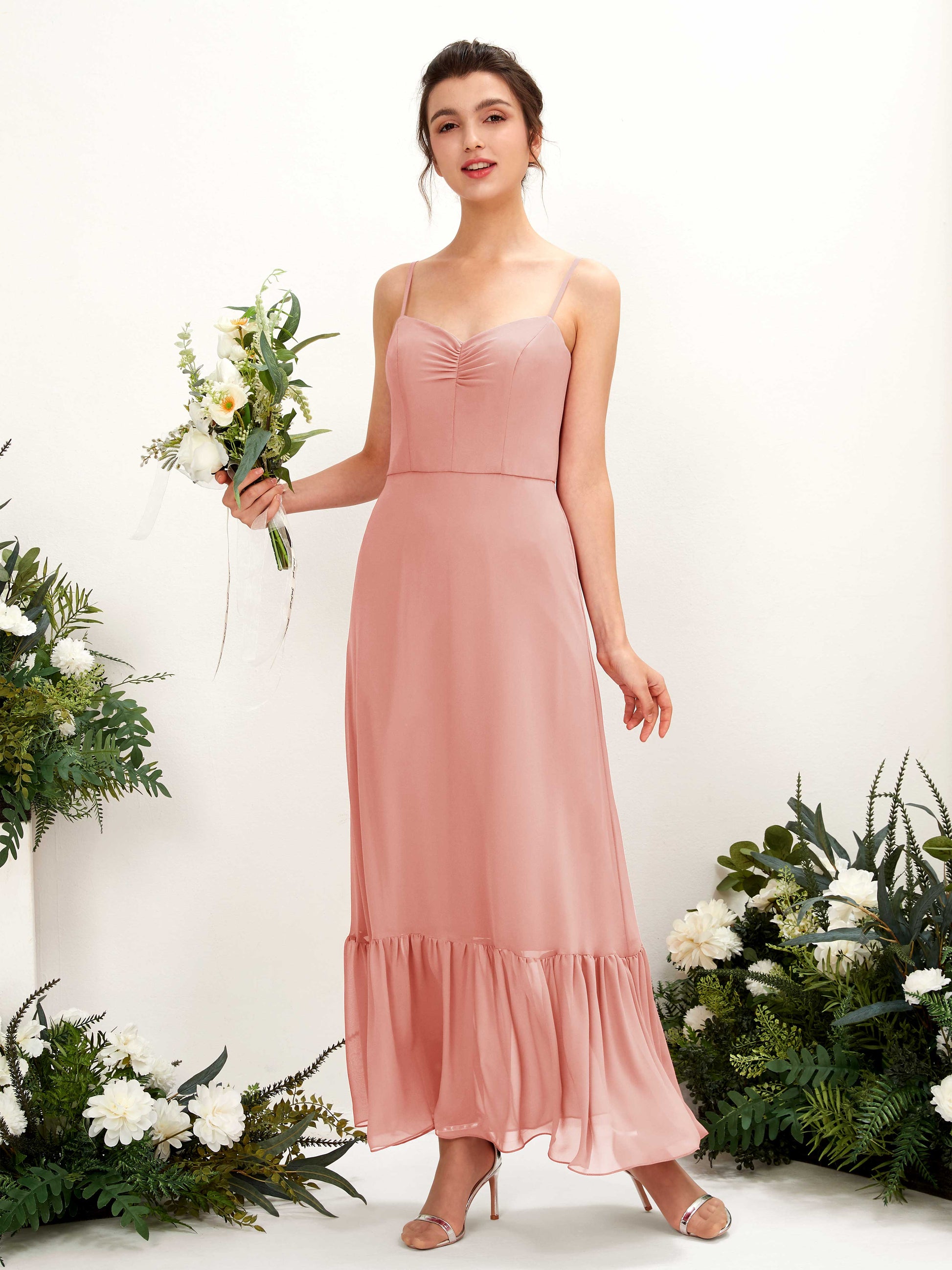 Delia Champagne Rose Sleeveless Maxi Dress