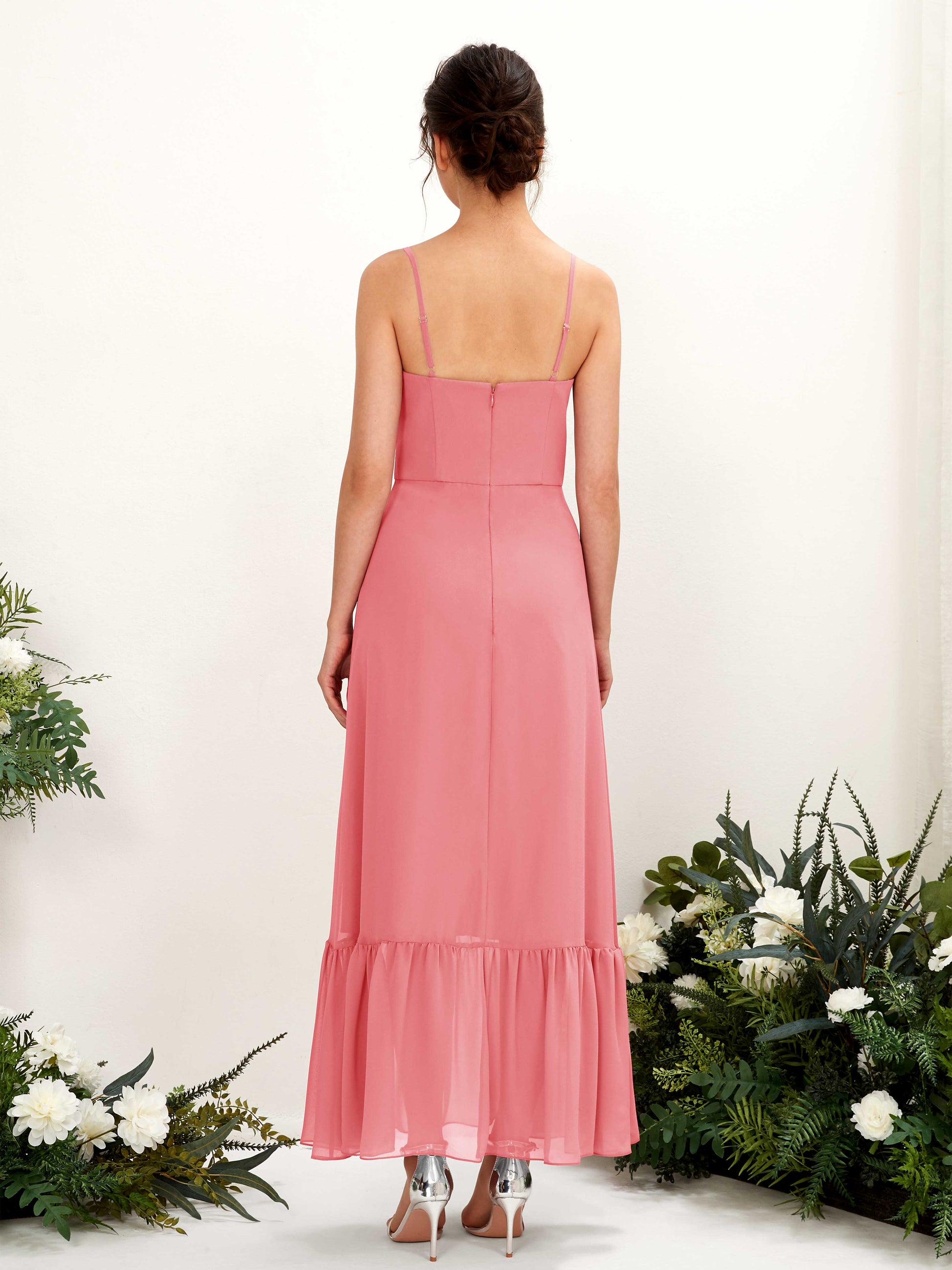 Delia Coral Pink Sleeveless Maxi Dress