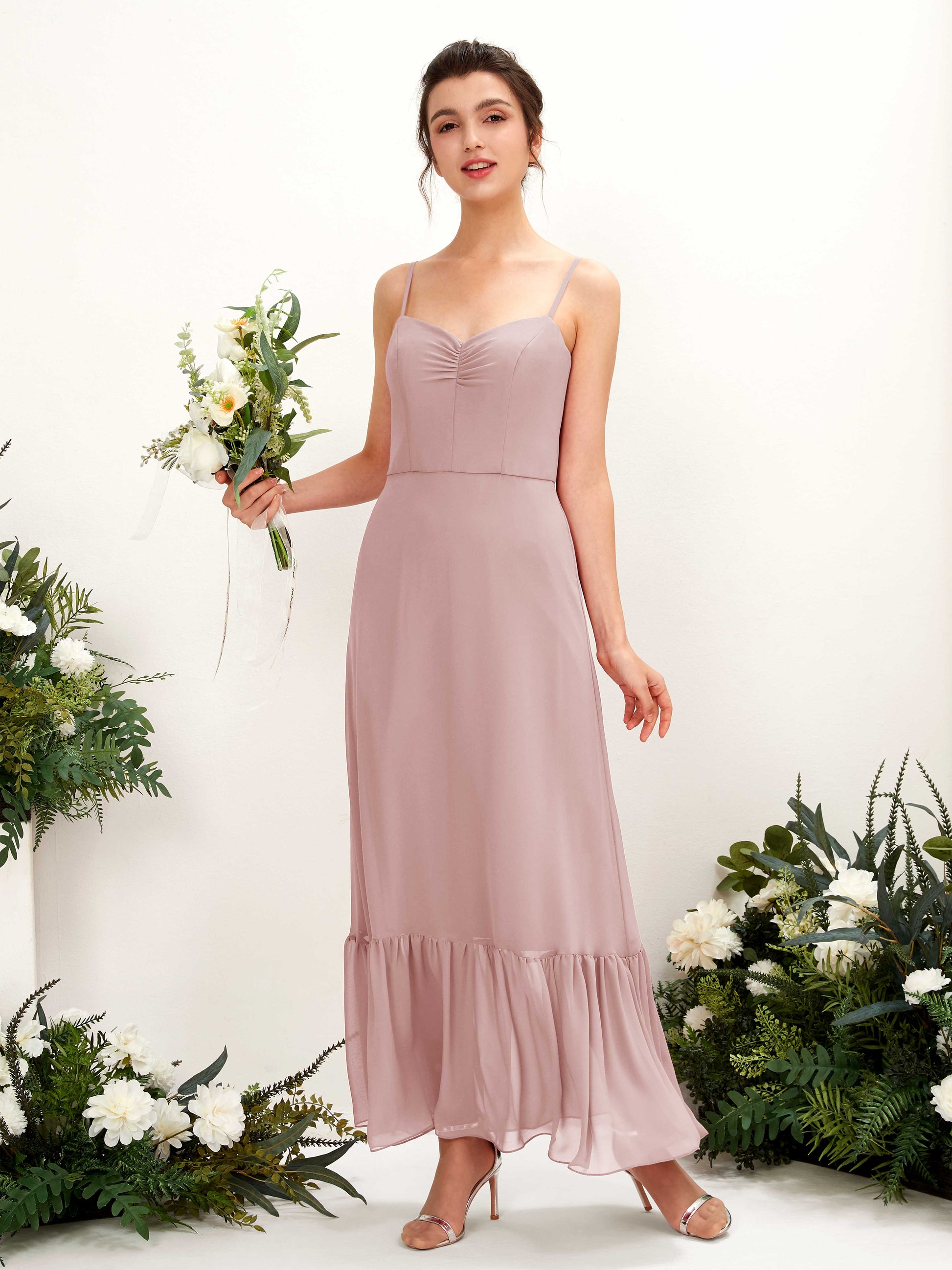 Delia Dusty Rose Sleeveless Maxi Dress