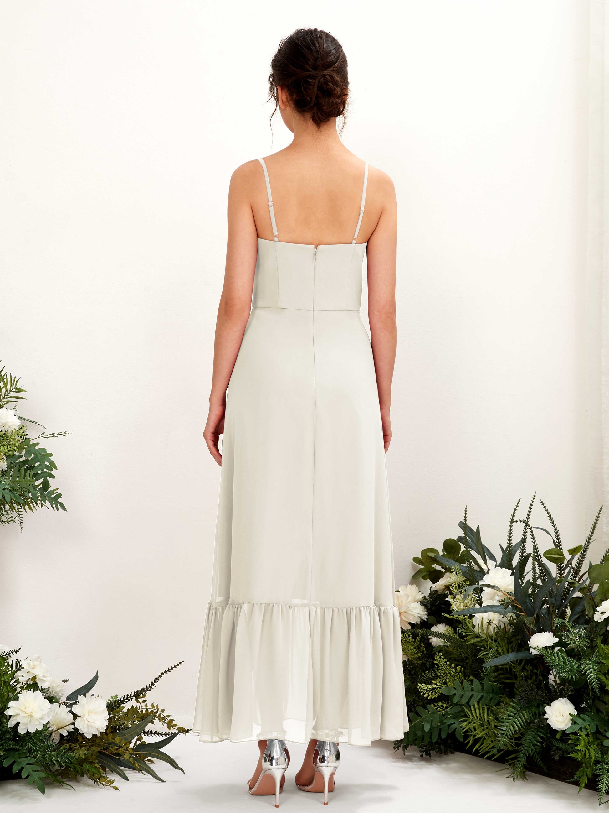 Delia Ivory Sleeveless Maxi Dress