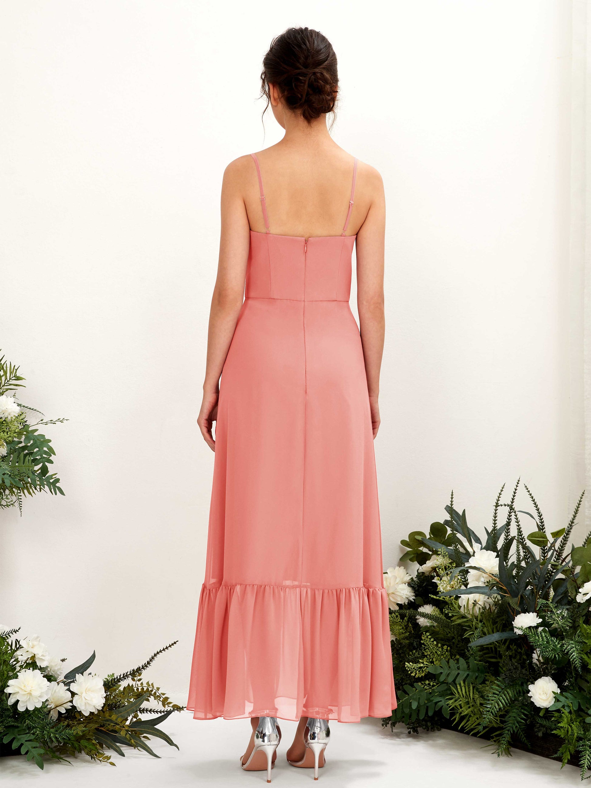 Delia Peach Pink Sleeveless Maxi Dress