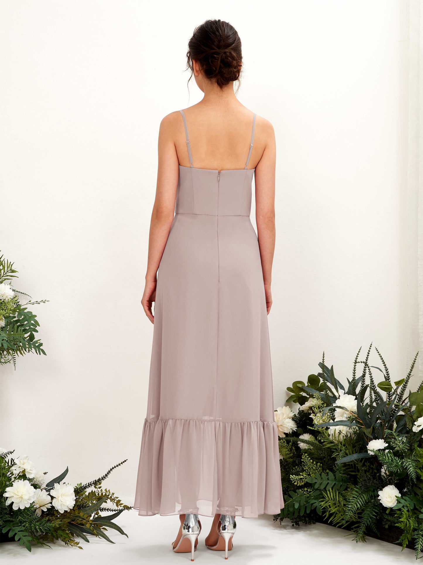 Delia Taupe Sleeveless Maxi Dress