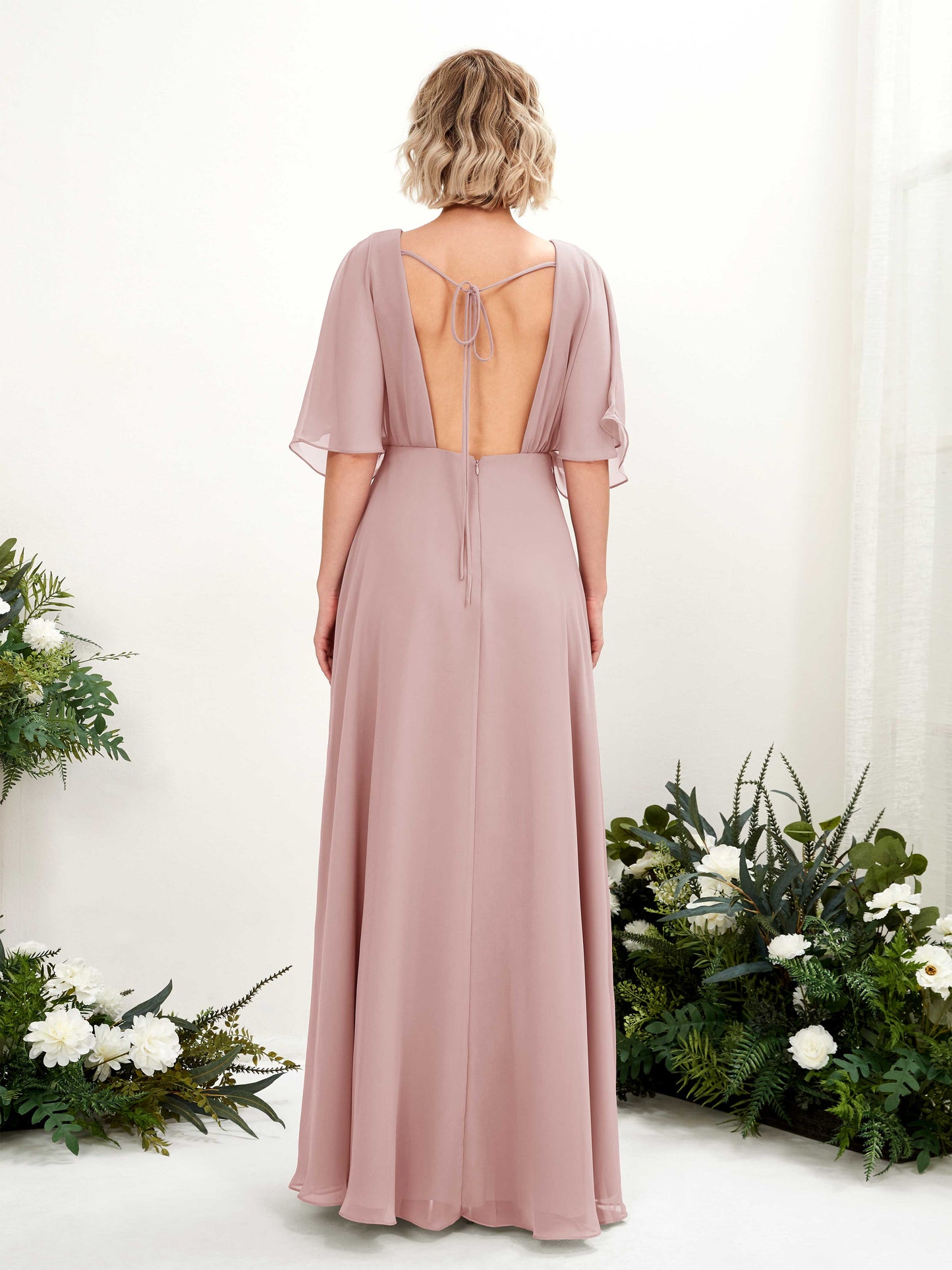 Dhea Dusty Rose Maxi Dress