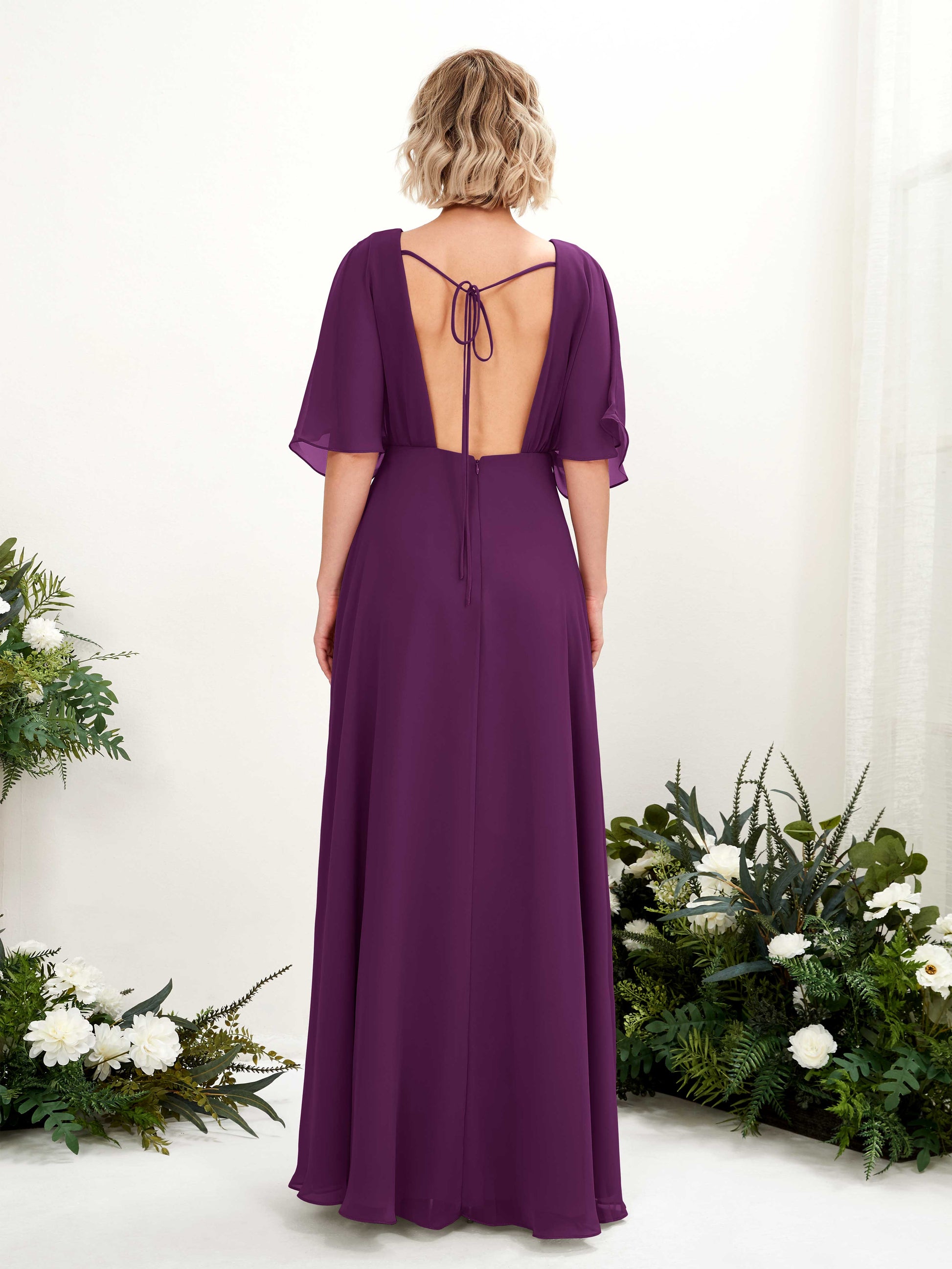 Dhea Grape Maxi Dress