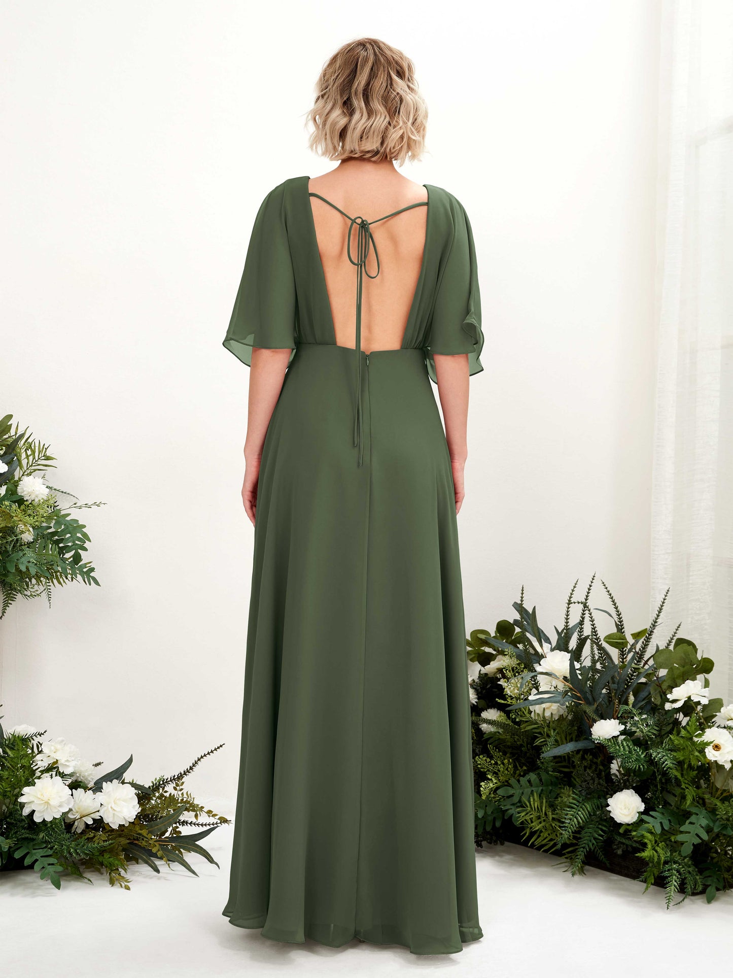 Dhea Martini Olive Maxi Dress