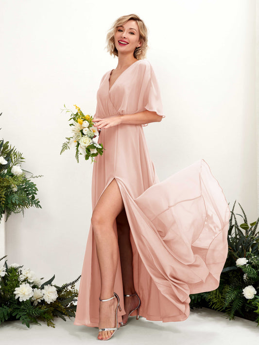 Dhea Pearl Pink Maxi Dress