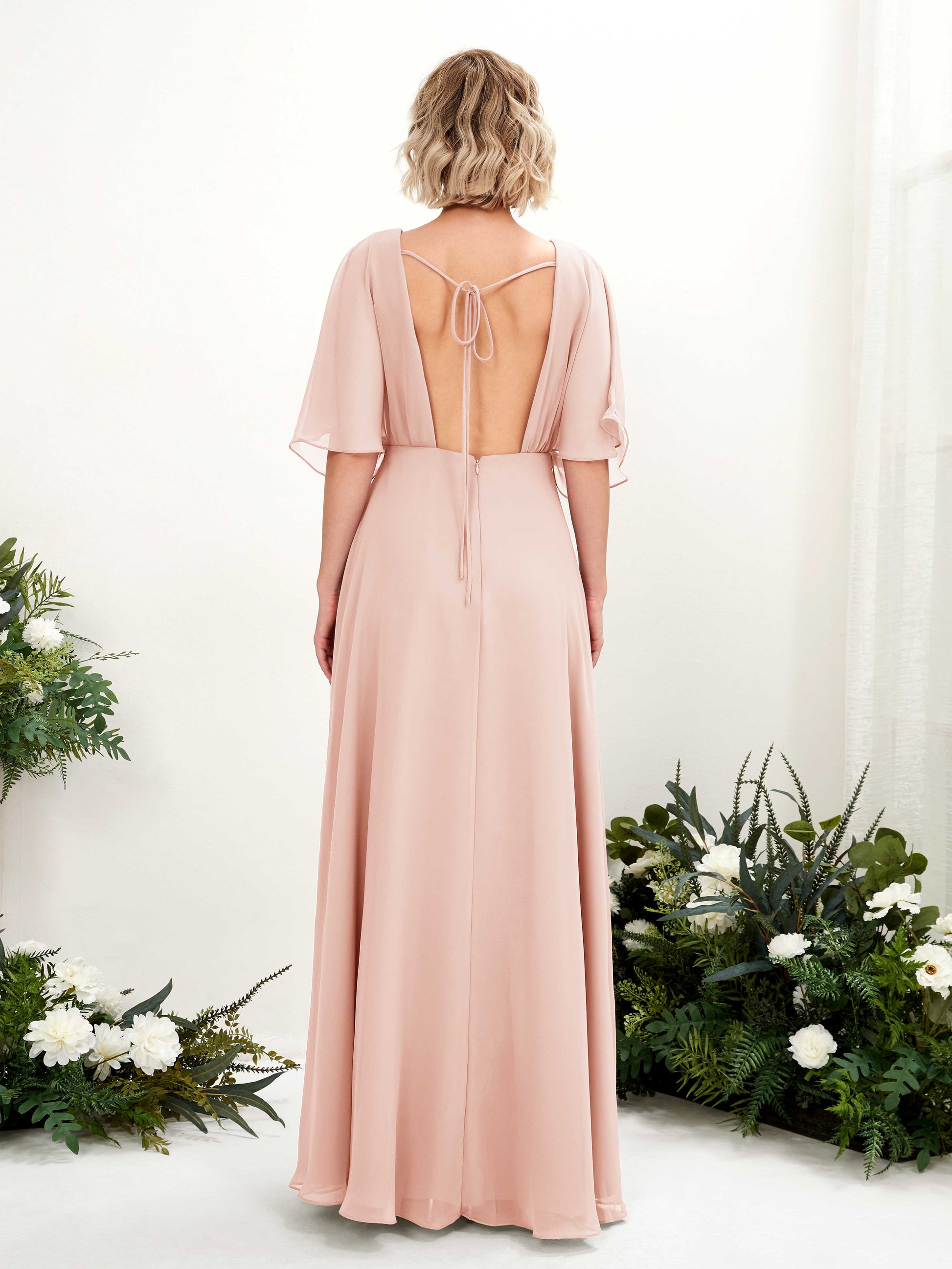 Dhea Pearl Pink Maxi Dress