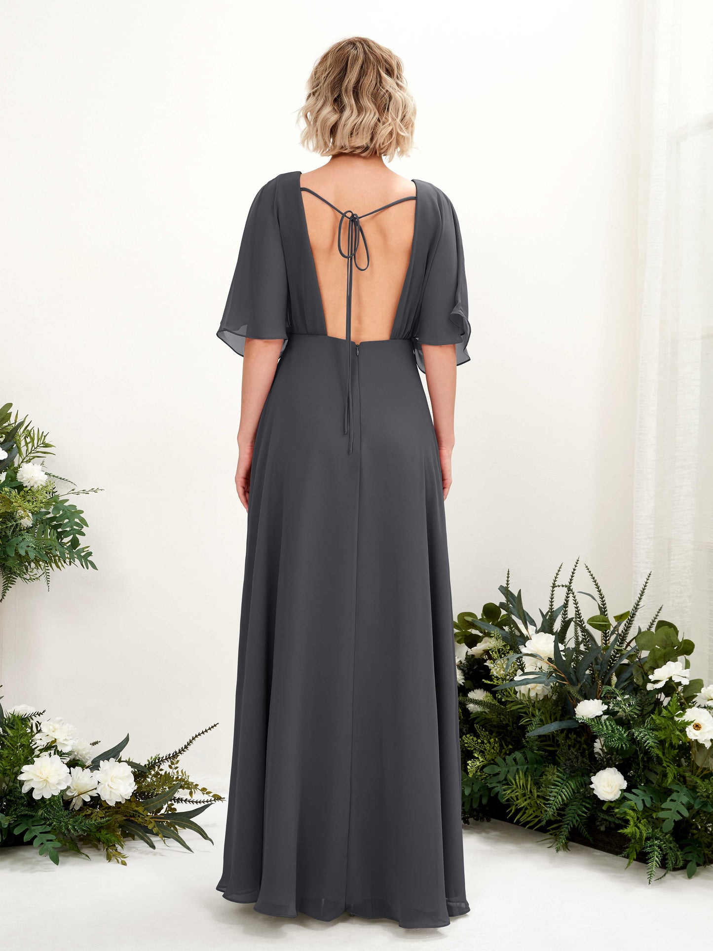 Dhea Pewter Maxi Dress