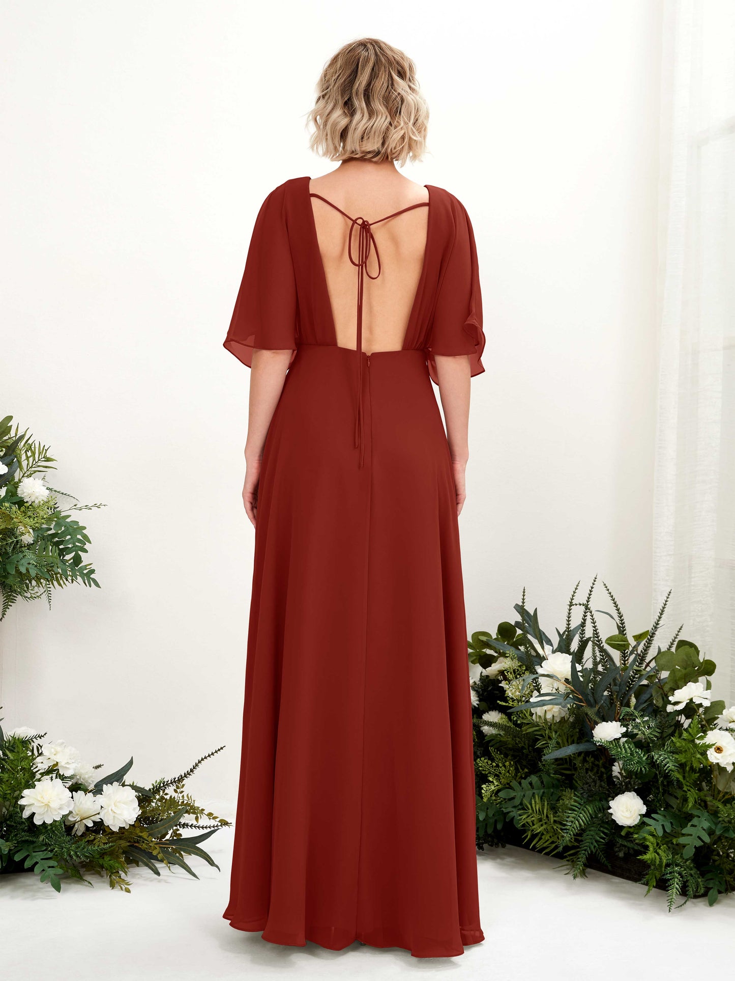 Dhea Rust Maxi Dress