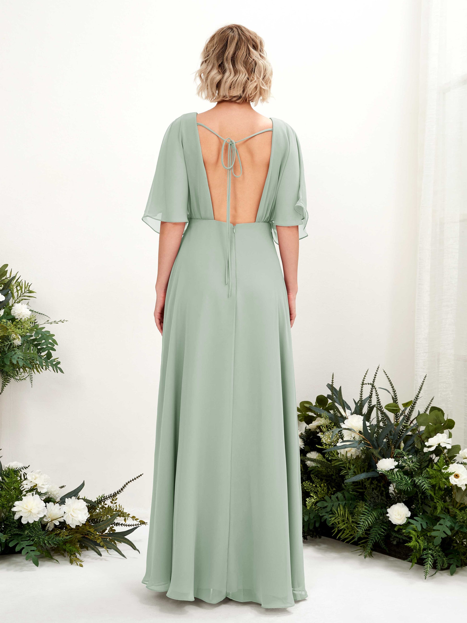 Dhea Sage Green Maxi Dress