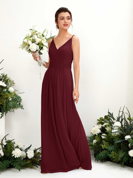 Dira Burgundy Sleeveless Maxi Dress