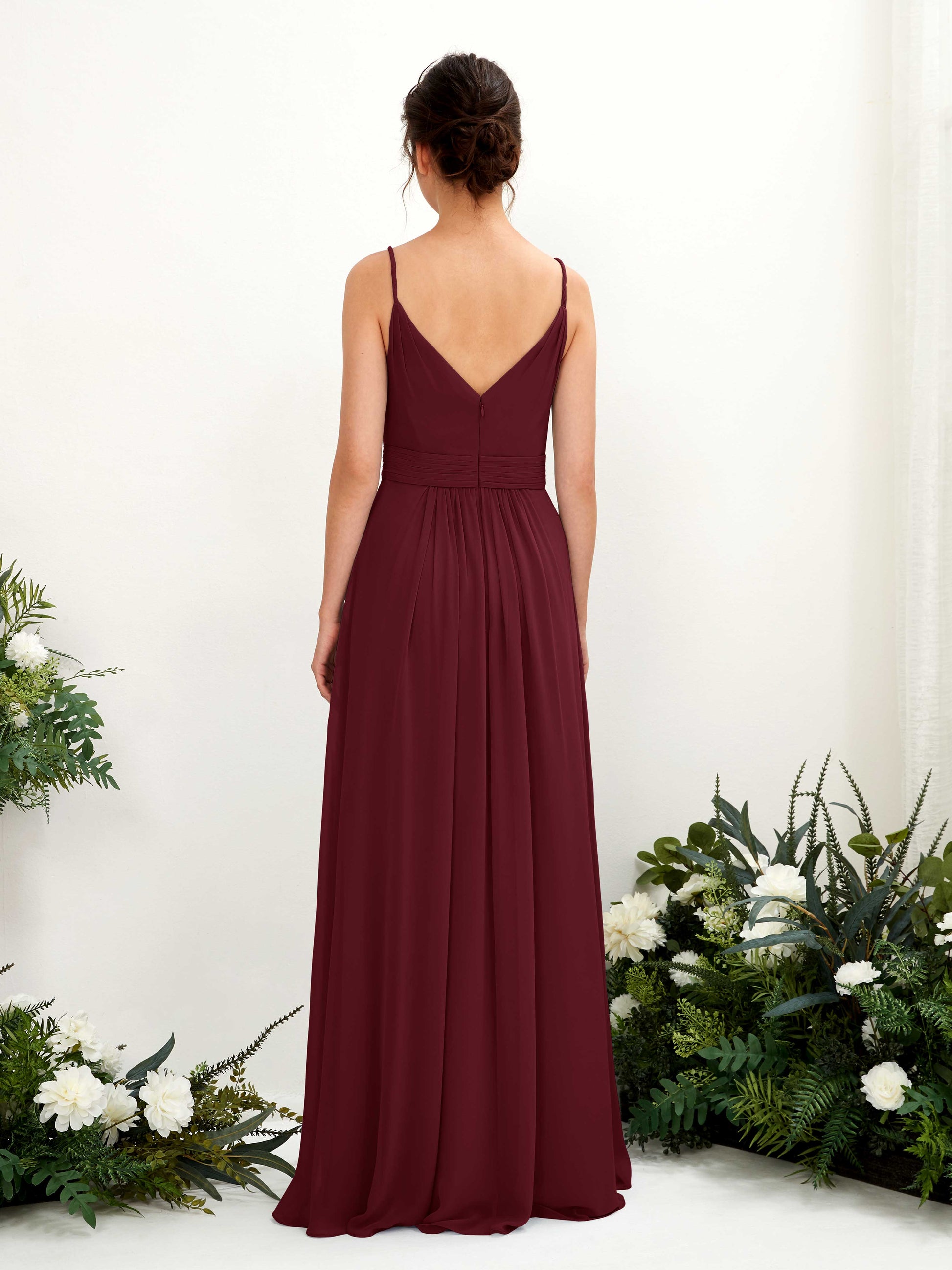 Dira Burgundy Sleeveless Maxi Dress