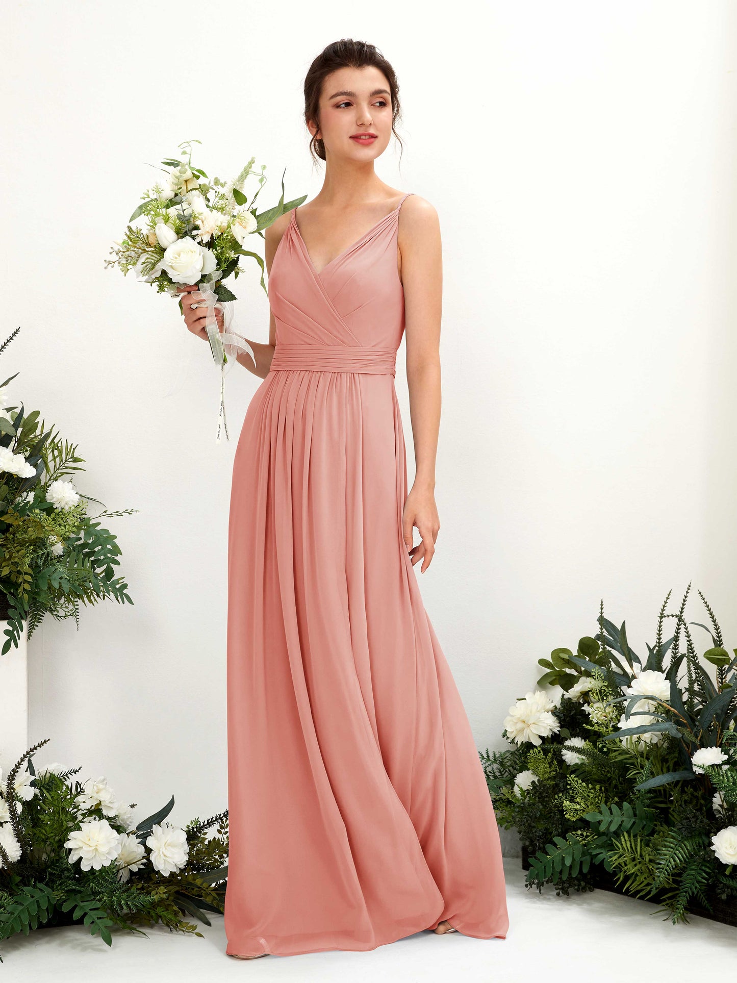 Dira Champagne Rose Sleeveless Maxi Dress