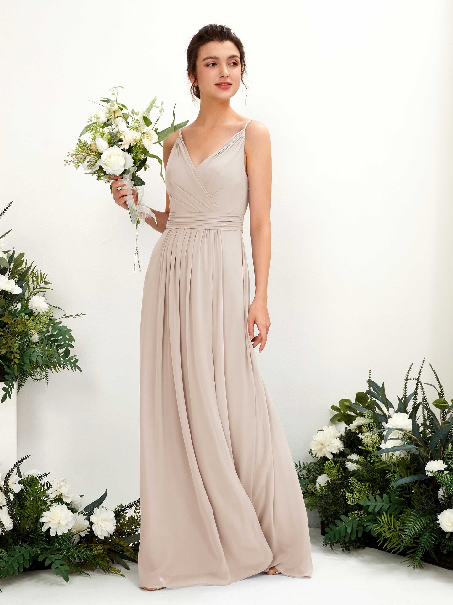 Dira Champagne Sleeveless Maxi Dress