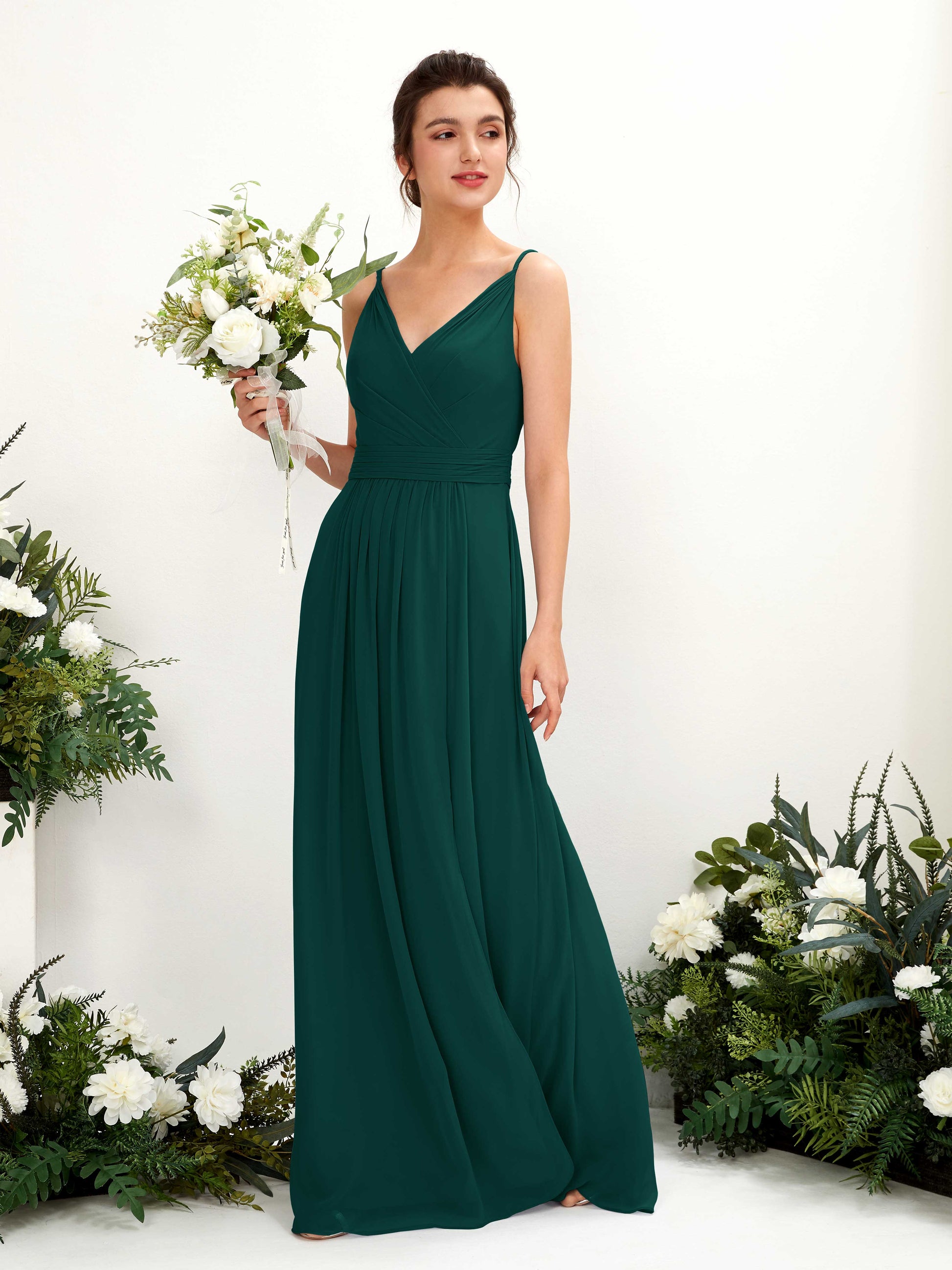 Dira Dark Emerald Sleeveless Maxi Dress