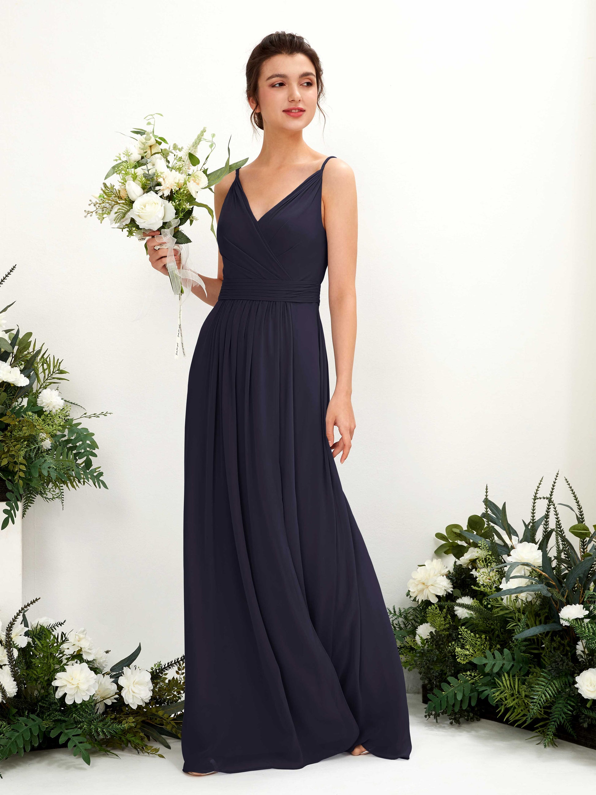 Dira Dark Navy Sleeveless Maxi Dress