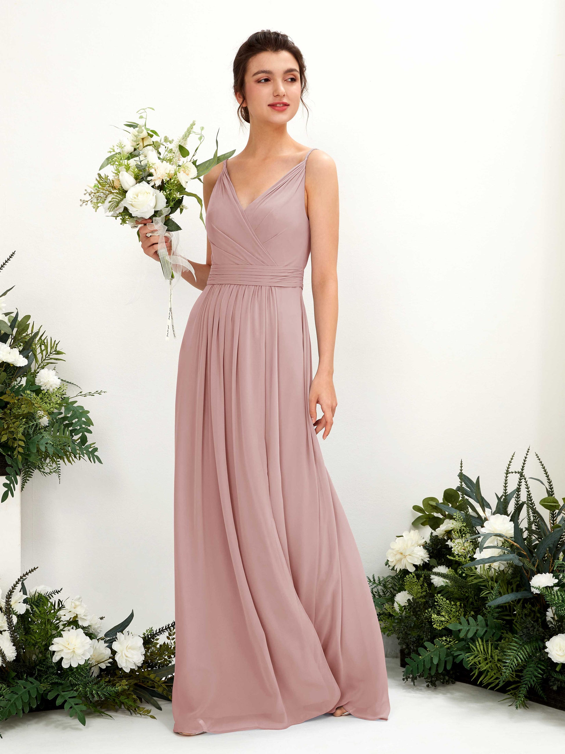 Dira Dusty Rose Sleeveless Maxi Dress